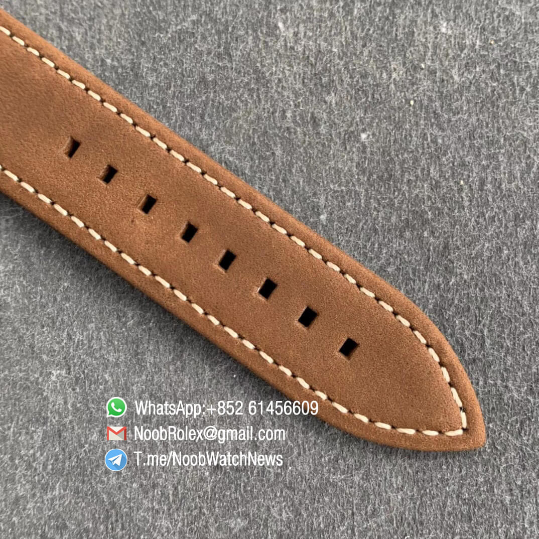 XF V2 Superclone Zenith Flying Instruments Montre DAeronef Type 20 Pilot Extra Special Black Dial Bronze Case Brown Leather A2824 07