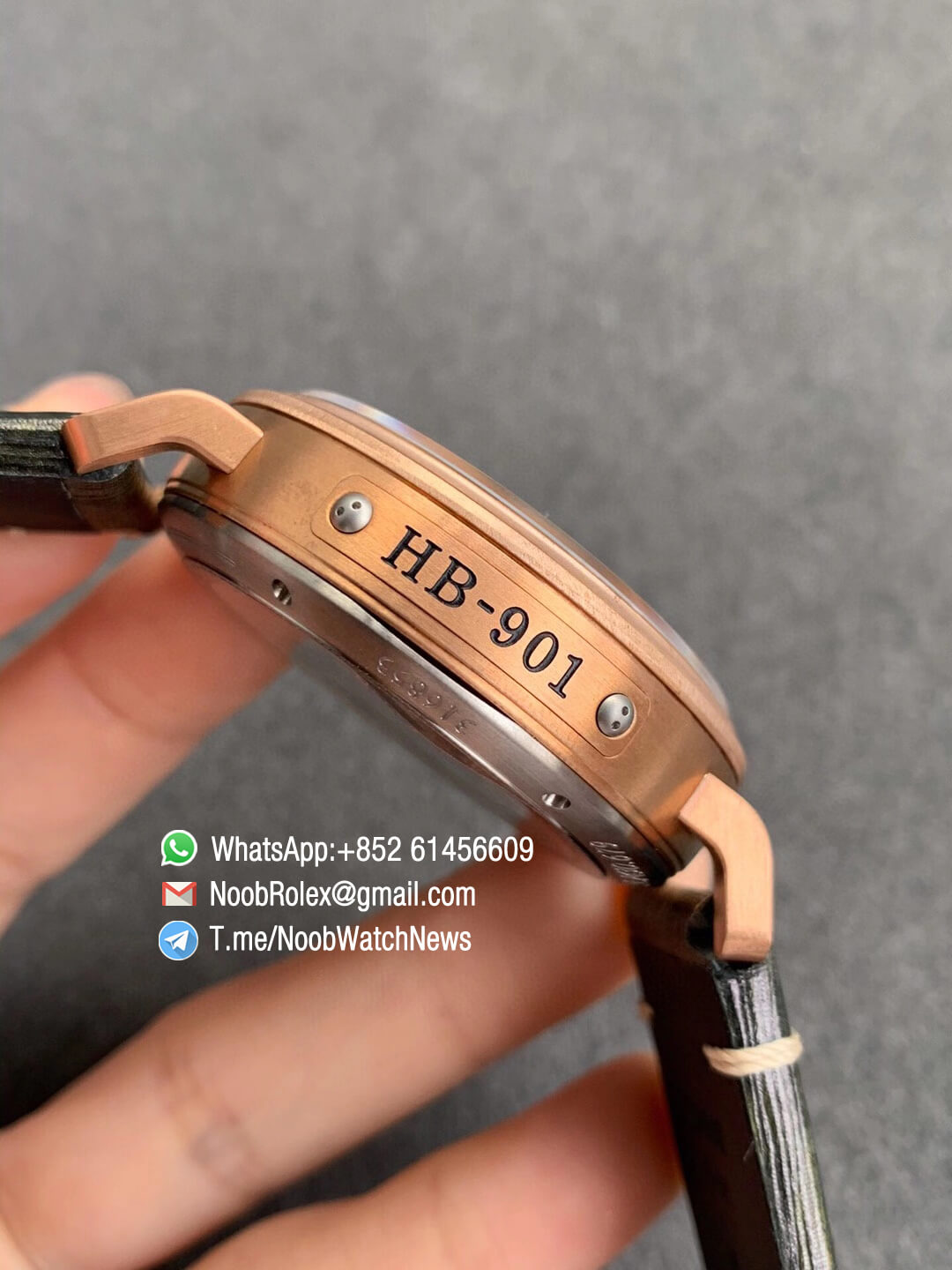 XF SuperClone Watch Pilot Type 20 Extra Special Bronze Case Green Dial on Green Leather Strap A2824 05