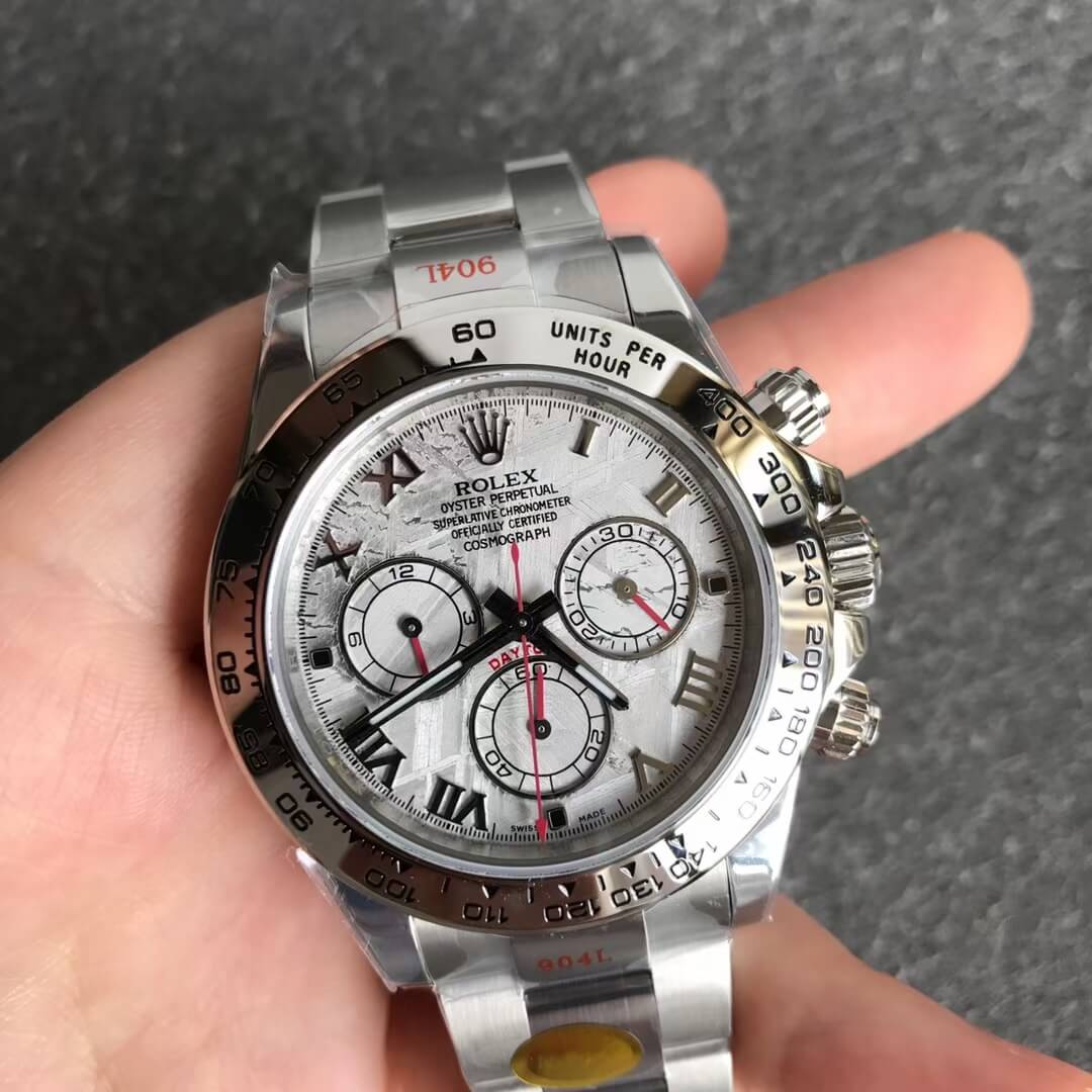 Noob Rolex Daytona 116509 Meteorite Dial 904L Stainless Steel Case and Bracelet Noob Daytona SA4130 V4 02