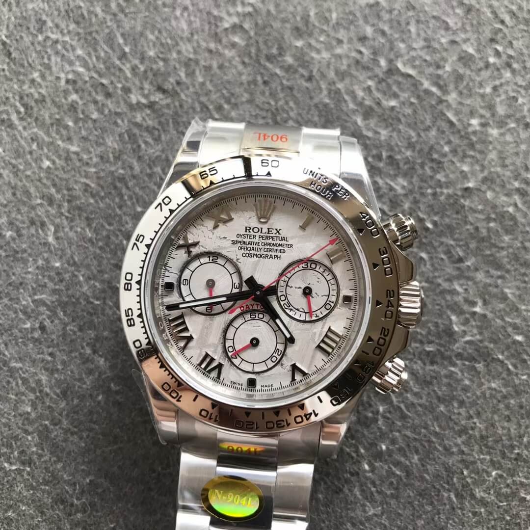 Noob Rolex Daytona 116509 Meteorite Dial 904L Stainless Steel Case and Bracelet Noob Daytona SA4130 V4 09