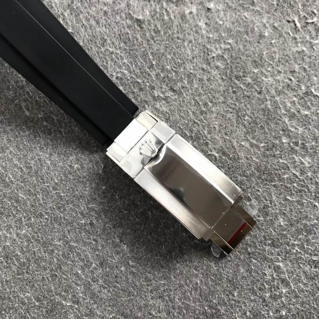 Noob Rolex Daytona 116519 Meteorite Dial 904L Stainless Steel Case on Oysterflex Rubber Strap SA4130 V4 06