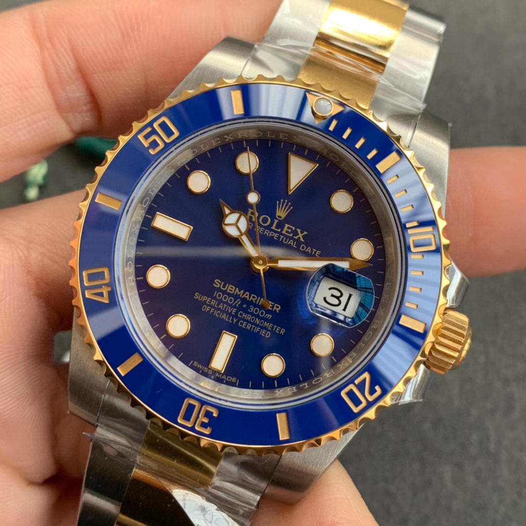 Swiss Grade VSF Submariner 116613LB Blue Dial Blue Ceramic Bezel Steel YG Two Tone Bracelet 904L Steel Case VS3135 03