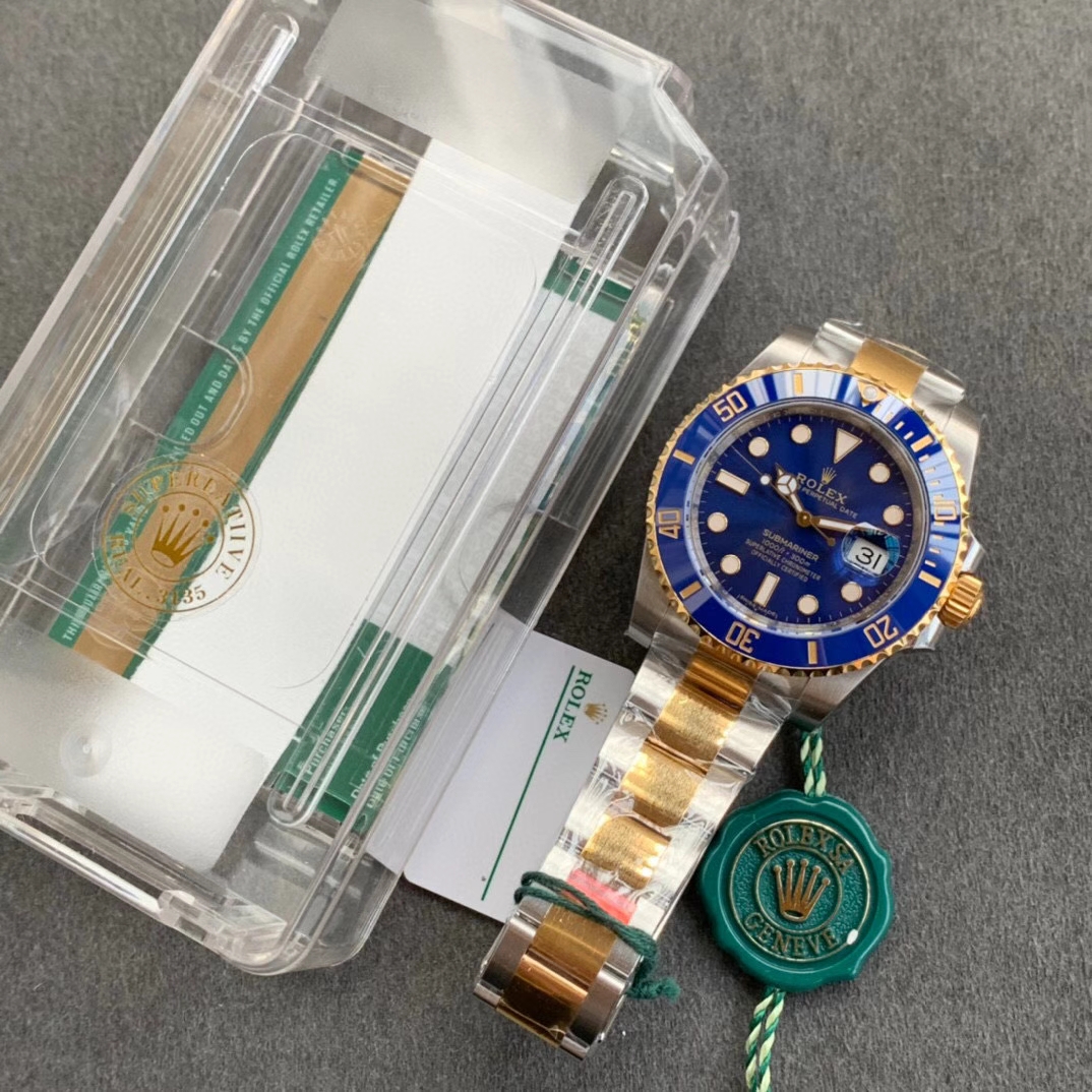 Swiss Grade VSF Submariner 116613LB Blue Dial Blue Ceramic Bezel Steel YG Two Tone Bracelet 904L Steel Case VS3135 09