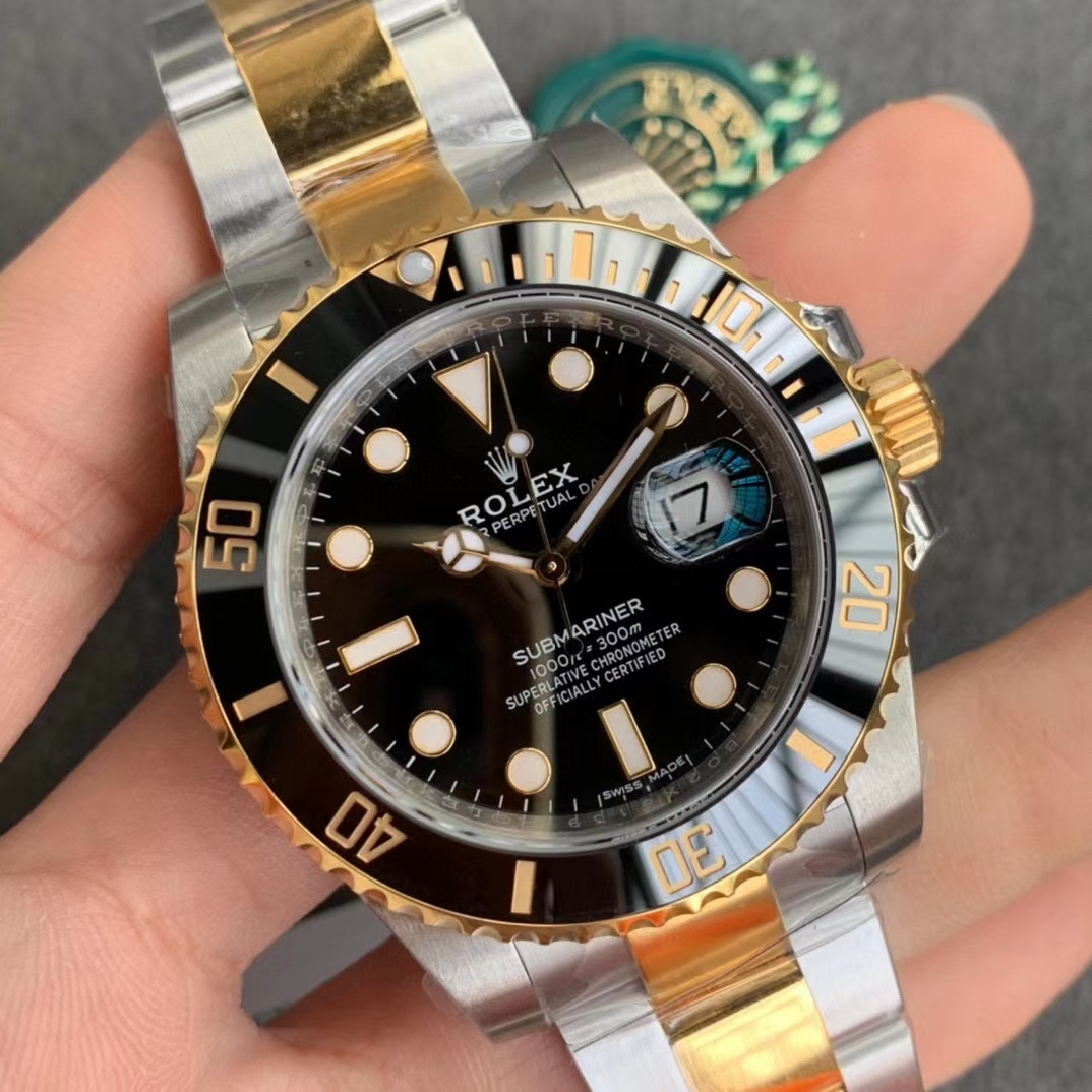 Swiss Grade VSF Submariner 116613LN Black Dial Black Ceramic Bezel Steel YG Two Tone Bracelet 904L Steel Case VS3135 02