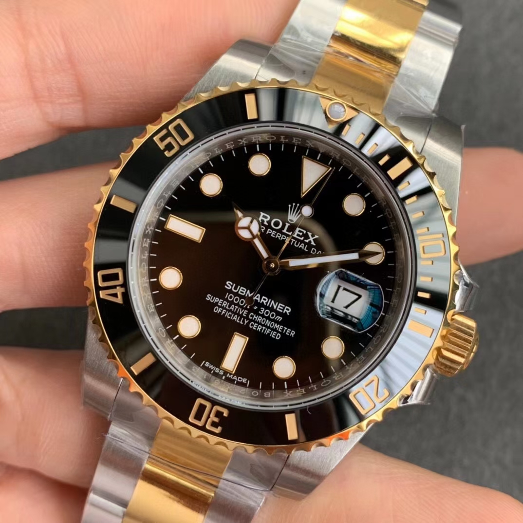 Swiss Grade VSF Submariner 116613LN Black Dial Black Ceramic Bezel Steel YG Two Tone Bracelet 904L Steel Case VS3135 03