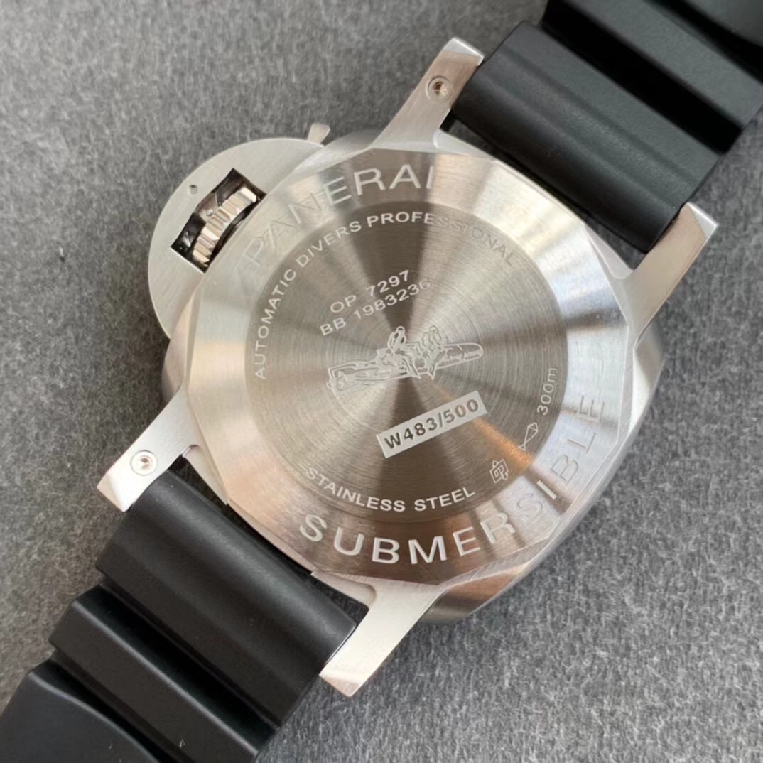 VSF Panerai PAM1209 Luminor Submersible 42mm Blue Ceramic Bezel Black Rubber Strap Clone AXXXIV Movement 08