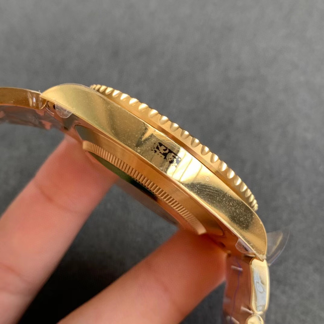 VSF Rolex Submariner 116618LB Blue Ceramic Bezel Black Dial 18K Yellow Gold Plated 904L Steel VS3135 Movement 05