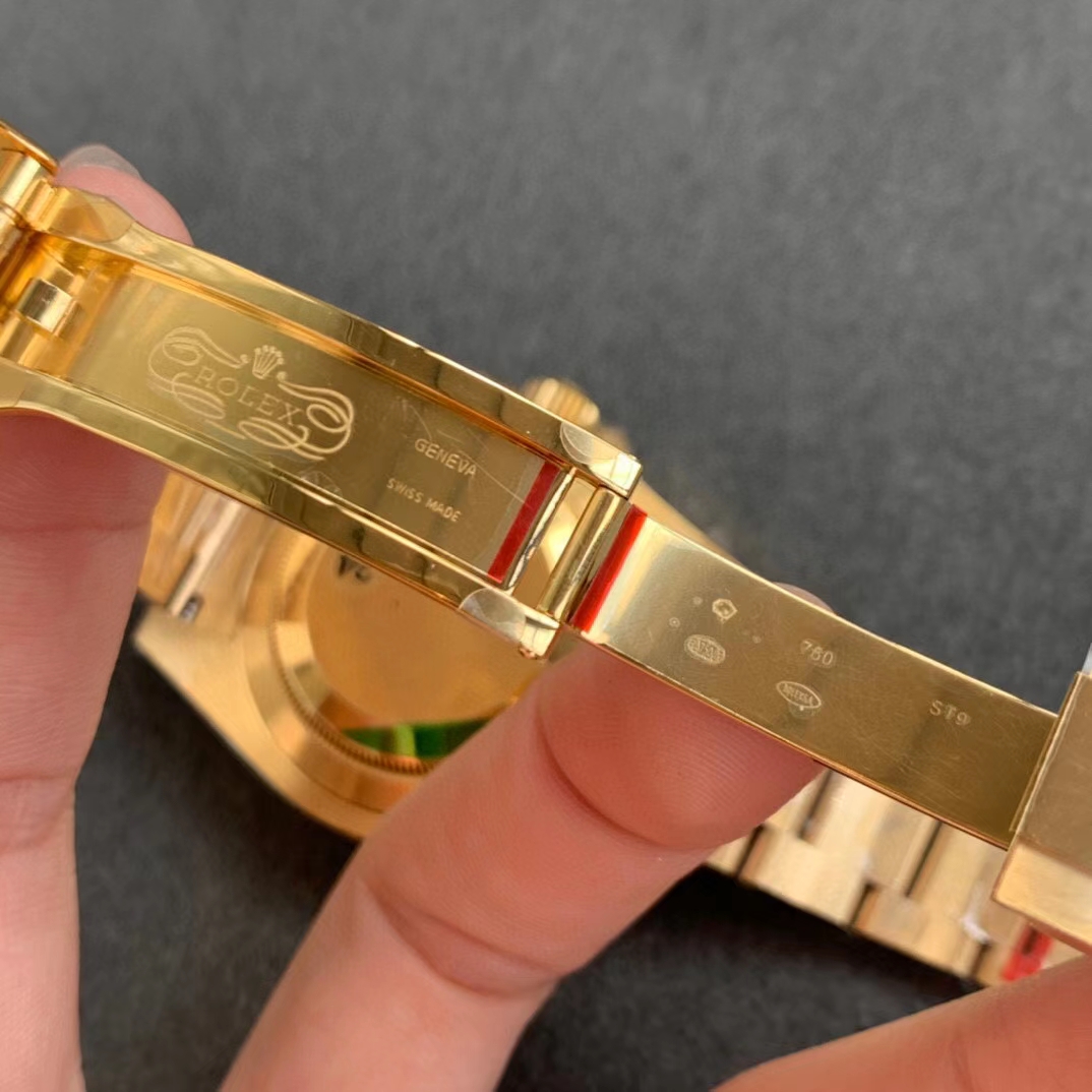 VSF Rolex Submariner 116618LB Blue Ceramic Bezel Black Dial 18K Yellow Gold Plated 904L Steel VS3135 Movement 07