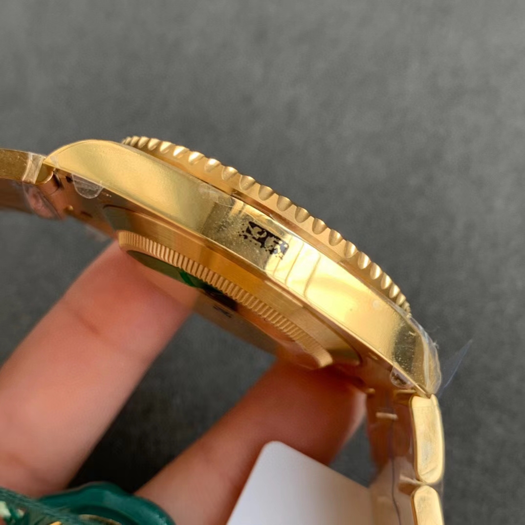 VSF Rolex Submariner 116618LN Black Ceramic Bezel Black Dial 18K Yellow Gold Plated on 904L Steel VS3135 Movement 05