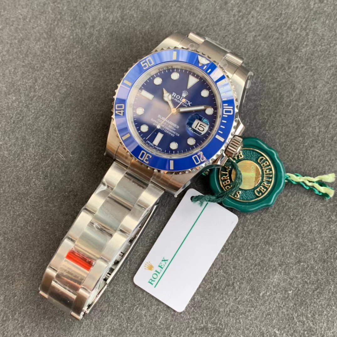 VSF Rolex Submariner Date Blue Smurf 116619LB Blue Ceramic Bezel Blue Dial 904L Steel VS3135 09