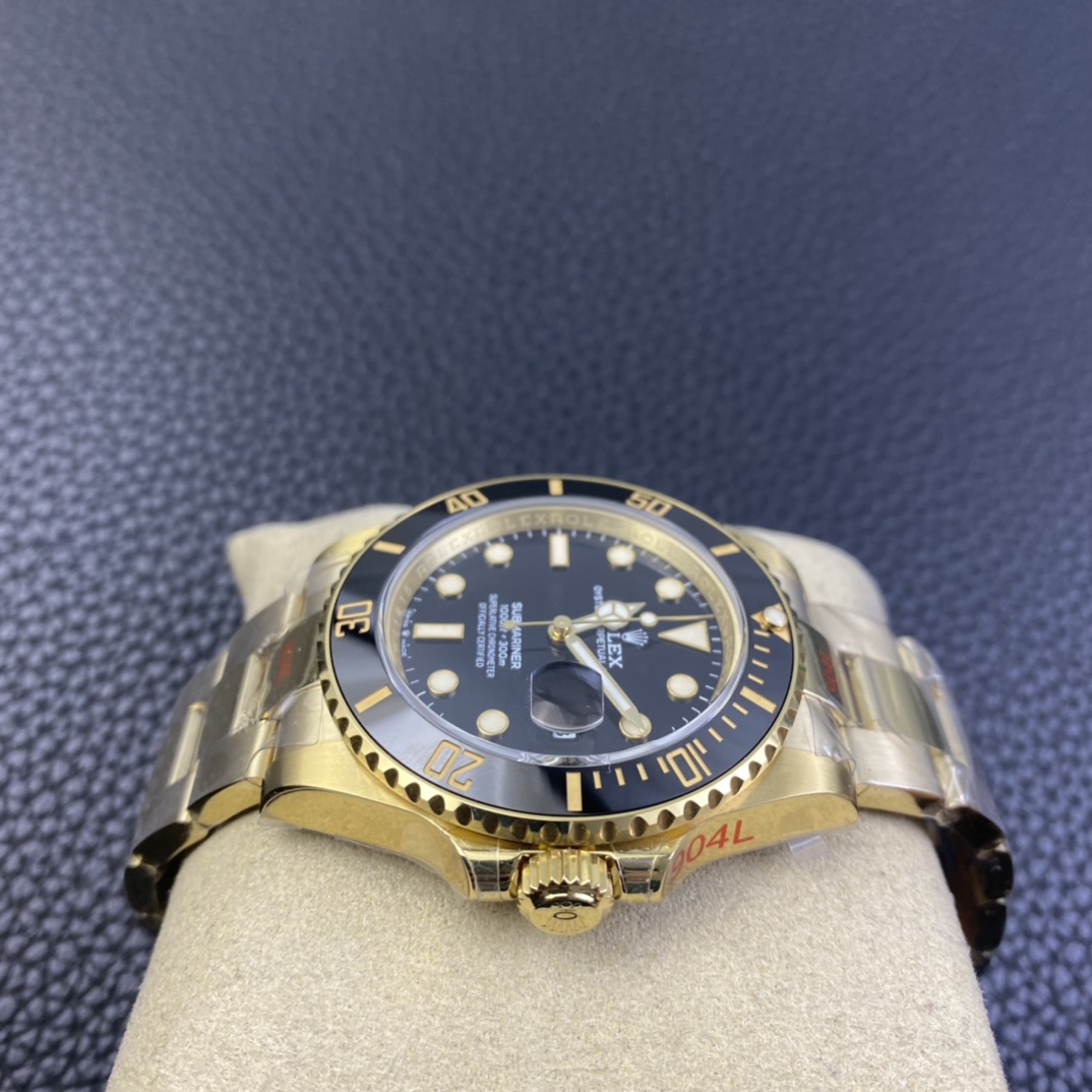 Noob Watch Time GMF Submariner 126618LN 41mm Full Yellow Gold Wrapped on 904L Steel 3235 Movement 05