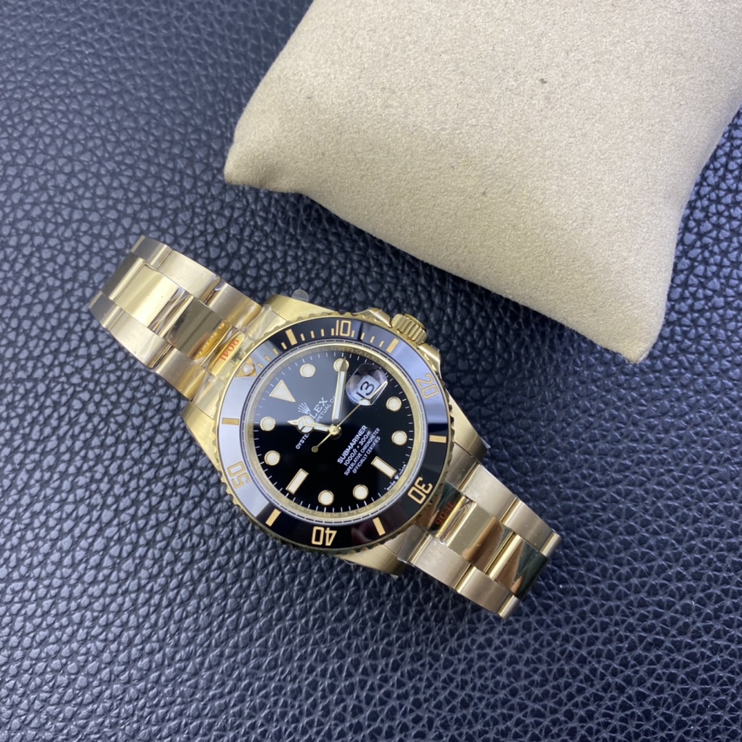 Noob Watch Time GMF Submariner 126618LN 41mm Full Yellow Gold Wrapped on 904L Steel 3235 Movement 07