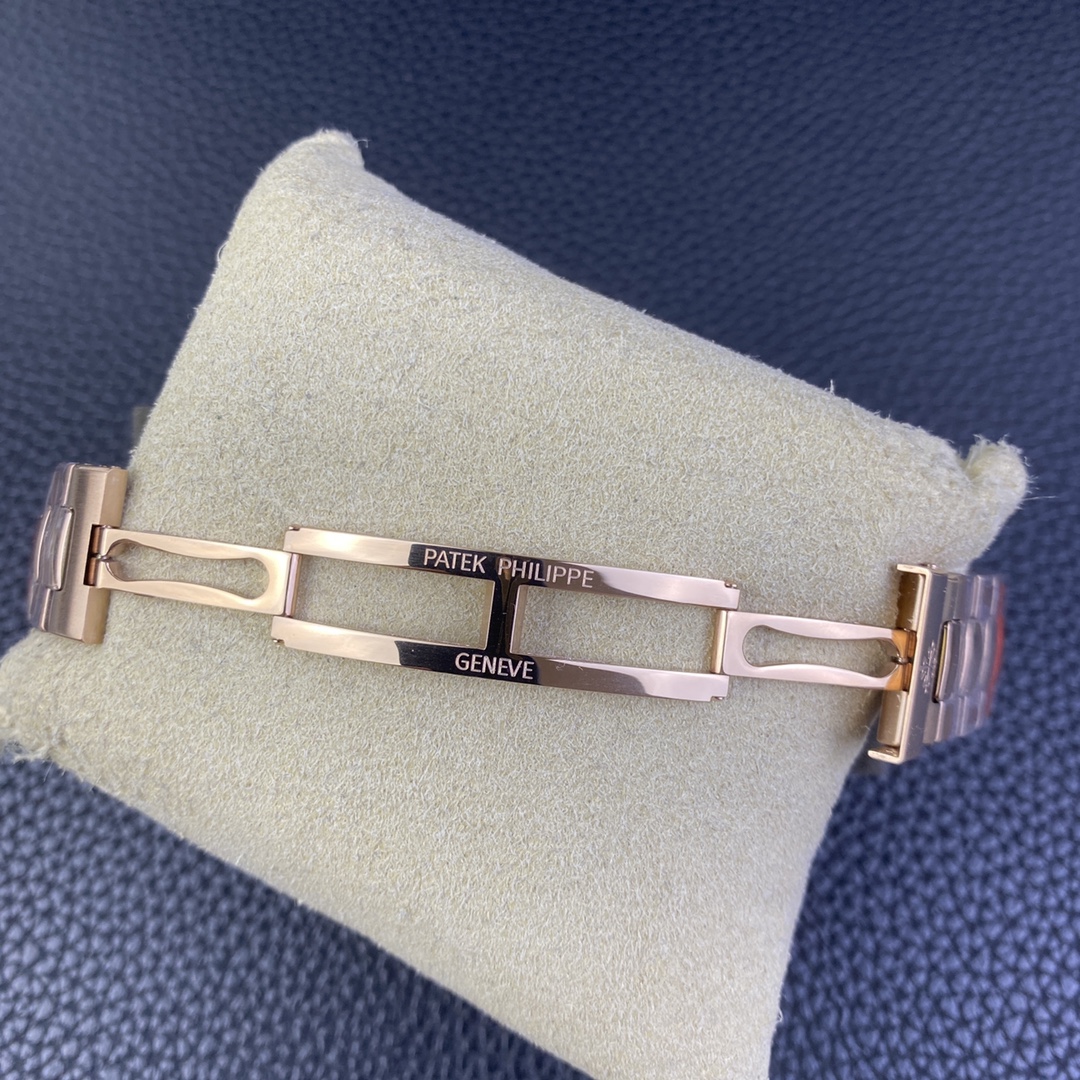 GRF Nautilus 5712 Rose Gold Case Bracelet Brown Dial Real Power Reserve Moon Phase Display A240 Top Clone Watch 07