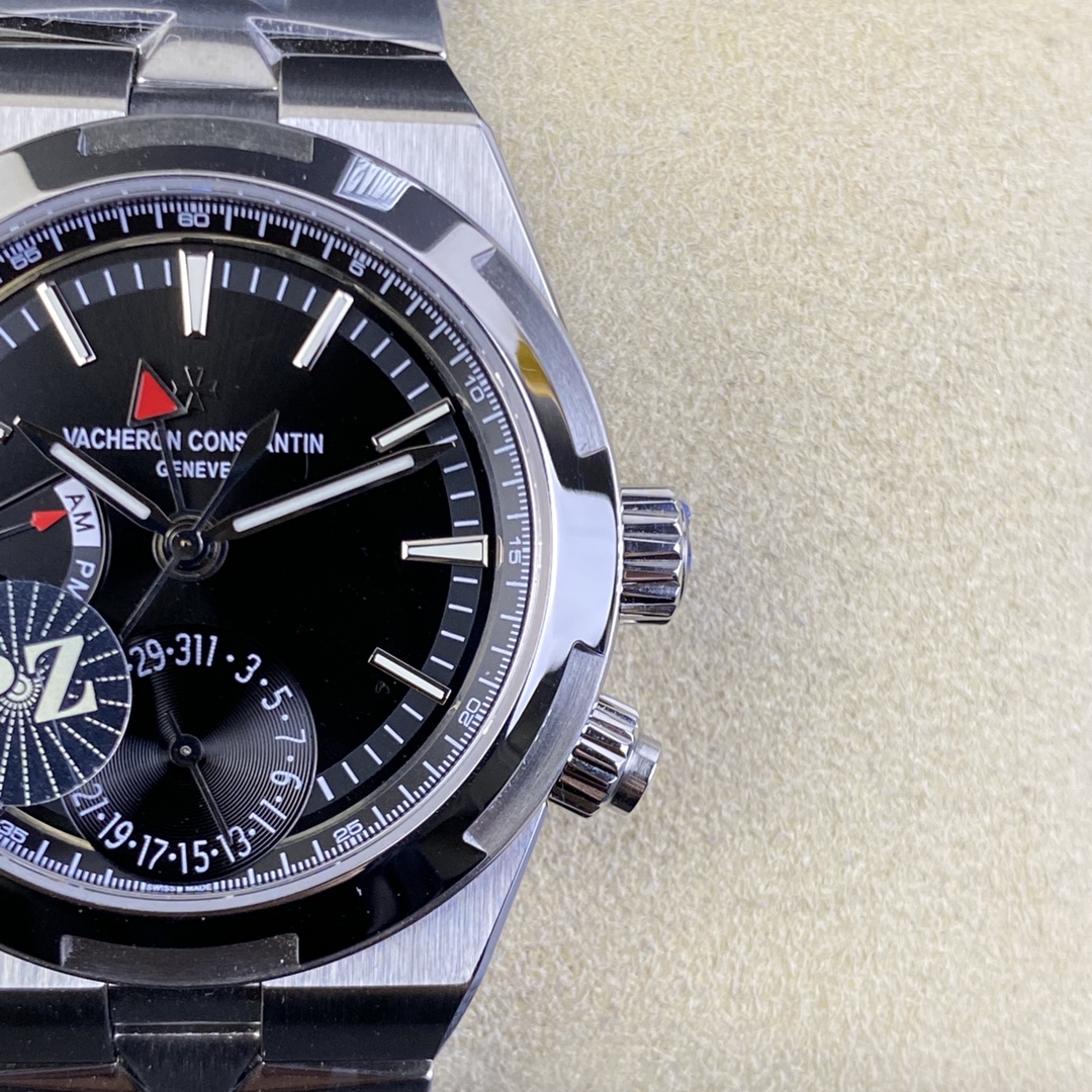 PZF Vacheron Constantin Overseas 7900V GMT Dual Time Zone 41mm SA5110DT Black Dial Full Function Real Working 05