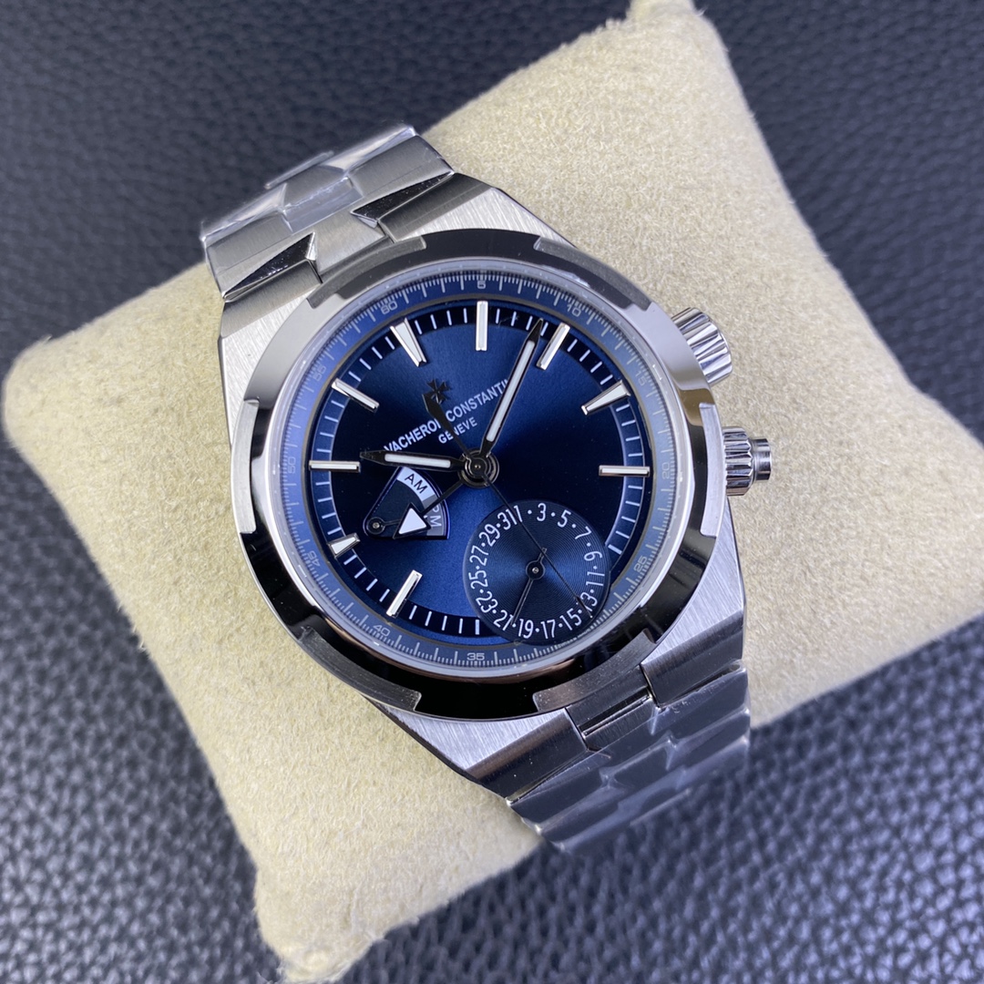 PZF Vacheron Constantin Overseas 7900V GMT Dual Time Zone 41mm SA5110DT Blue Dial Full Function Real Working 02