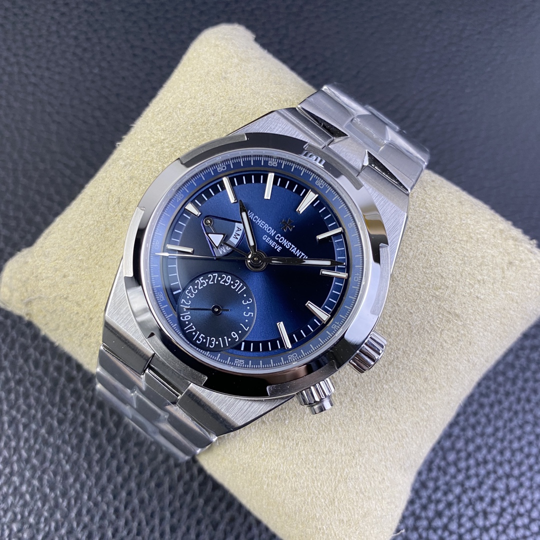 PZF Vacheron Constantin Overseas 7900V GMT Dual Time Zone 41mm SA5110DT Blue Dial Full Function Real Working 03