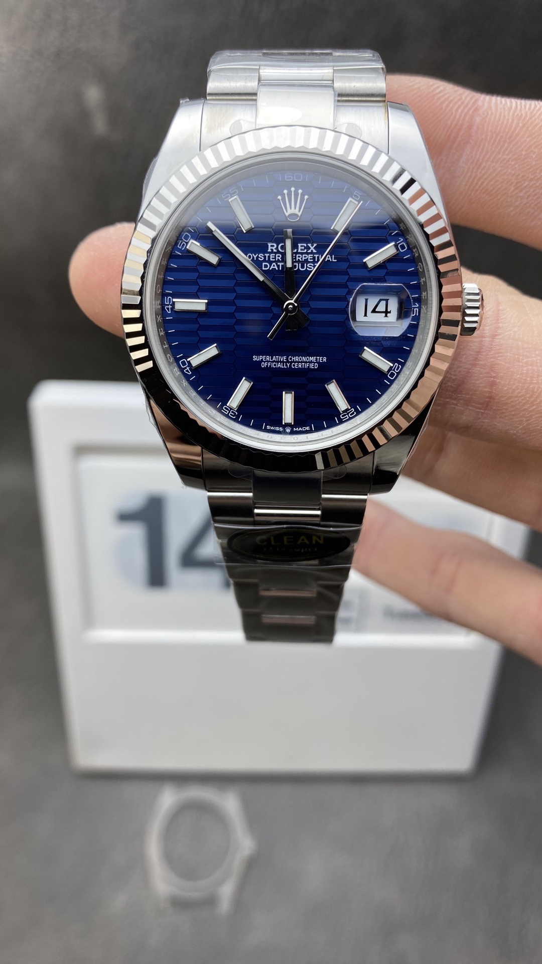 CF DateJust 126334 41mm Clean Factory Rolex Watch Best Edition 904L Steel Blue Texuted Dial on Jubilee Bracelet VR3235 CF DateJust 126334 41mm Clean Factory Rolex Watch Best Edition 904L Steel Blue Texuted Dial on Jubilee Bracelet VR3235