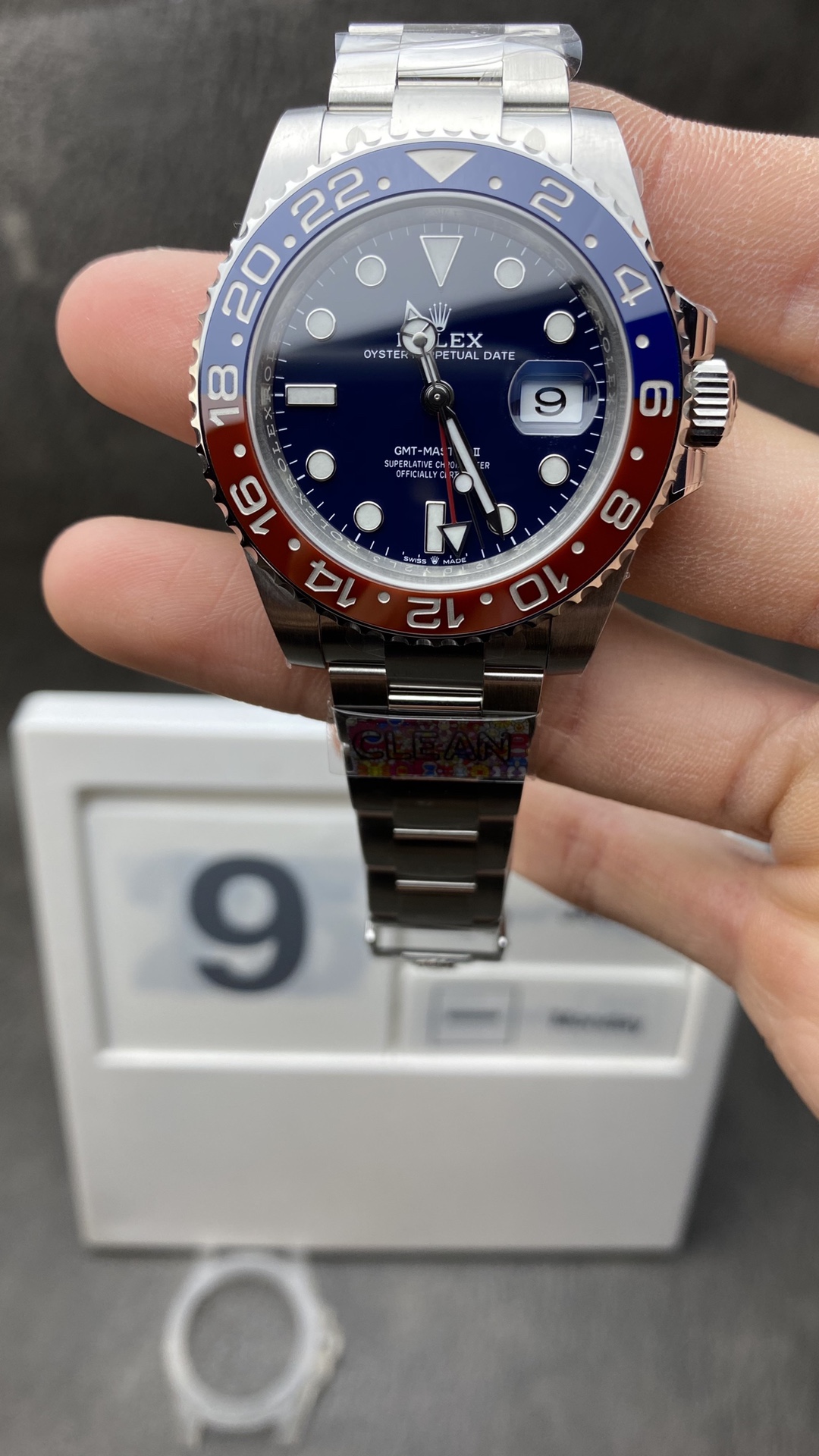 Clean Factory Rolex CF GMT Master II 126719BLRO Midnight Blue Dial Red Blue Ceramic Bezel 904L Oystersteel Oyster Bracelet SA3285 Movement 01 Clean Factory Rolex CF GMT Master II 126719BLRO Midnight Blue Dial Red Blue Ceramic Bezel 904L Oystersteel Oyster Bracelet SA3285 Movement 01