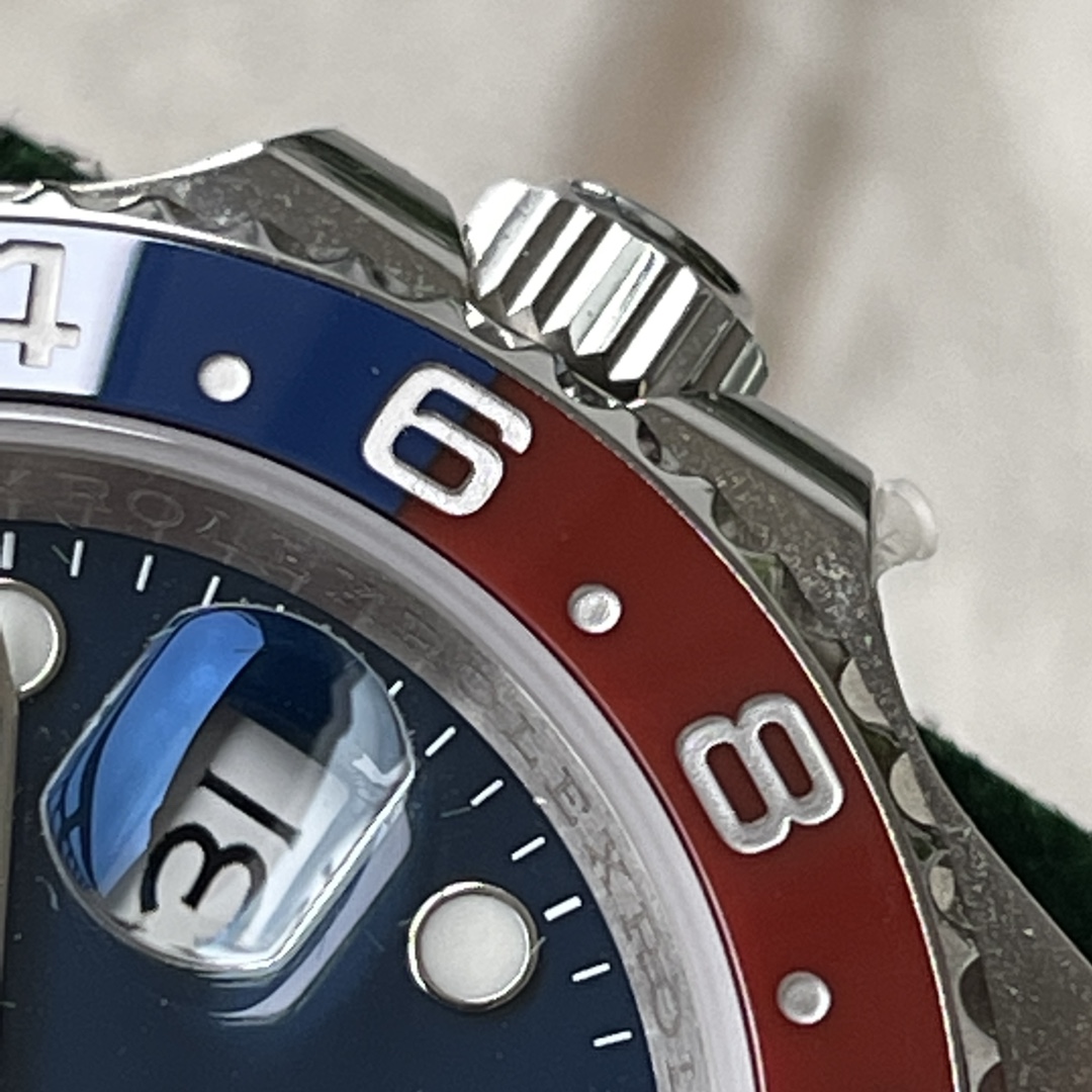 Clean Factory Rolex CF GMT Master II 126719BLRO Midnight Blue Dial Red Blue Ceramic Bezel 904L Oystersteel Oyster Bracelet SA3285 Movement 07