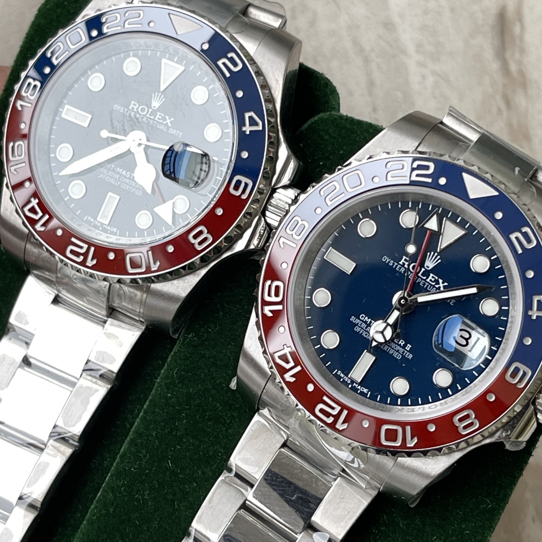 Clean Factory Rolex CF GMT Master II 126719BLRO Midnight Blue Dial Red Blue Ceramic Bezel 904L Oystersteel Oyster Bracelet SA3285 Movement 11