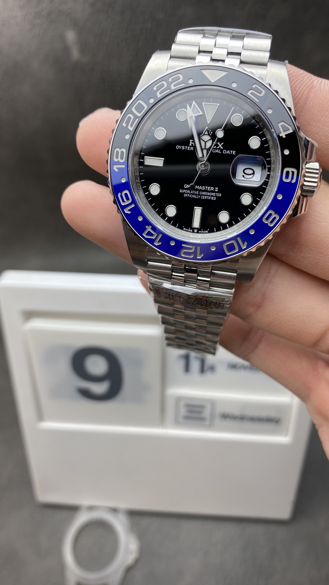 Clean Factory Watch Store Rolex Batgirl GMT Master II 126710BLNR Black Dial Blue Black Ceramic Bezel 904L Steel Jubilee Bracelet SA3285 Movement Clean Factory Watch Store Rolex Batgirl GMT Master II 126710BLNR Black Dial Blue Black Ceramic Bezel 904L Steel Jubilee Bracelet SA3285 Movement