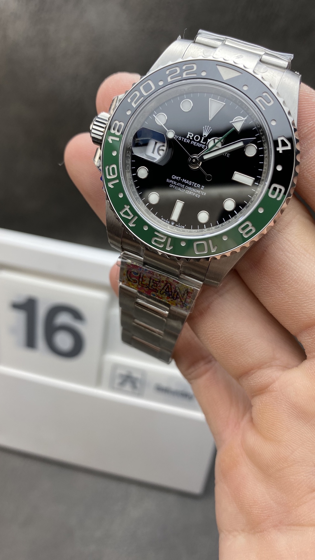 Clean Watch Offical Store CF Rolex Sprite GMT Master II 126720VTNR Black Dial Green Black Ceramic Bezel 904L Oystersteel Oyster Bracelt SA3285 Movement Clean Watch Offical Store CF Rolex Sprite GMT Master II 126720VTNR Black Dial Green Black Ceramic Bezel 904L Oystersteel Oyster Bracelt SA3285 Movement