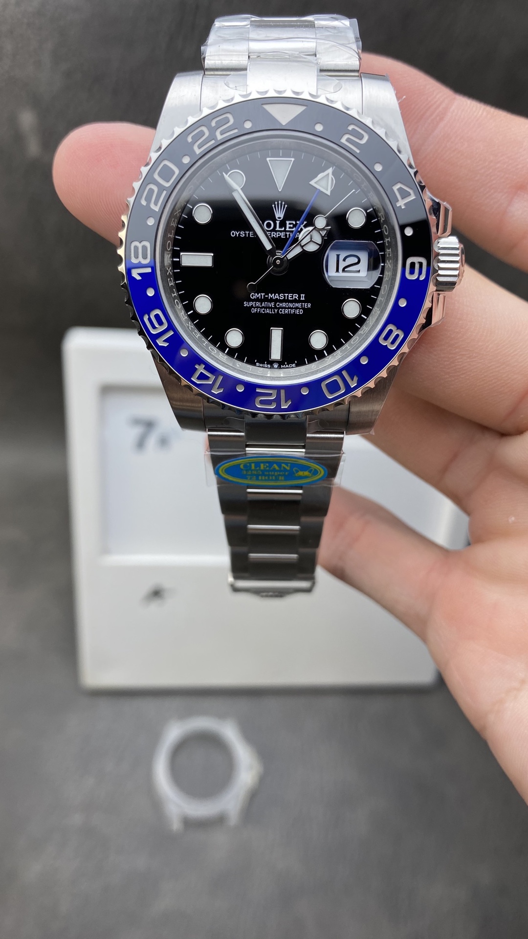 Victory Factory GMT Master II 126710BLNR Batman Blue Black Ceramic Bezel Black Dial DD3285 CHS Oyster Bracelet Clean Factory GMT Master II 126710BLNR Batman Blue Black Ceramic Bezel Black Dial DD3285 CHS Oyster Bracelet