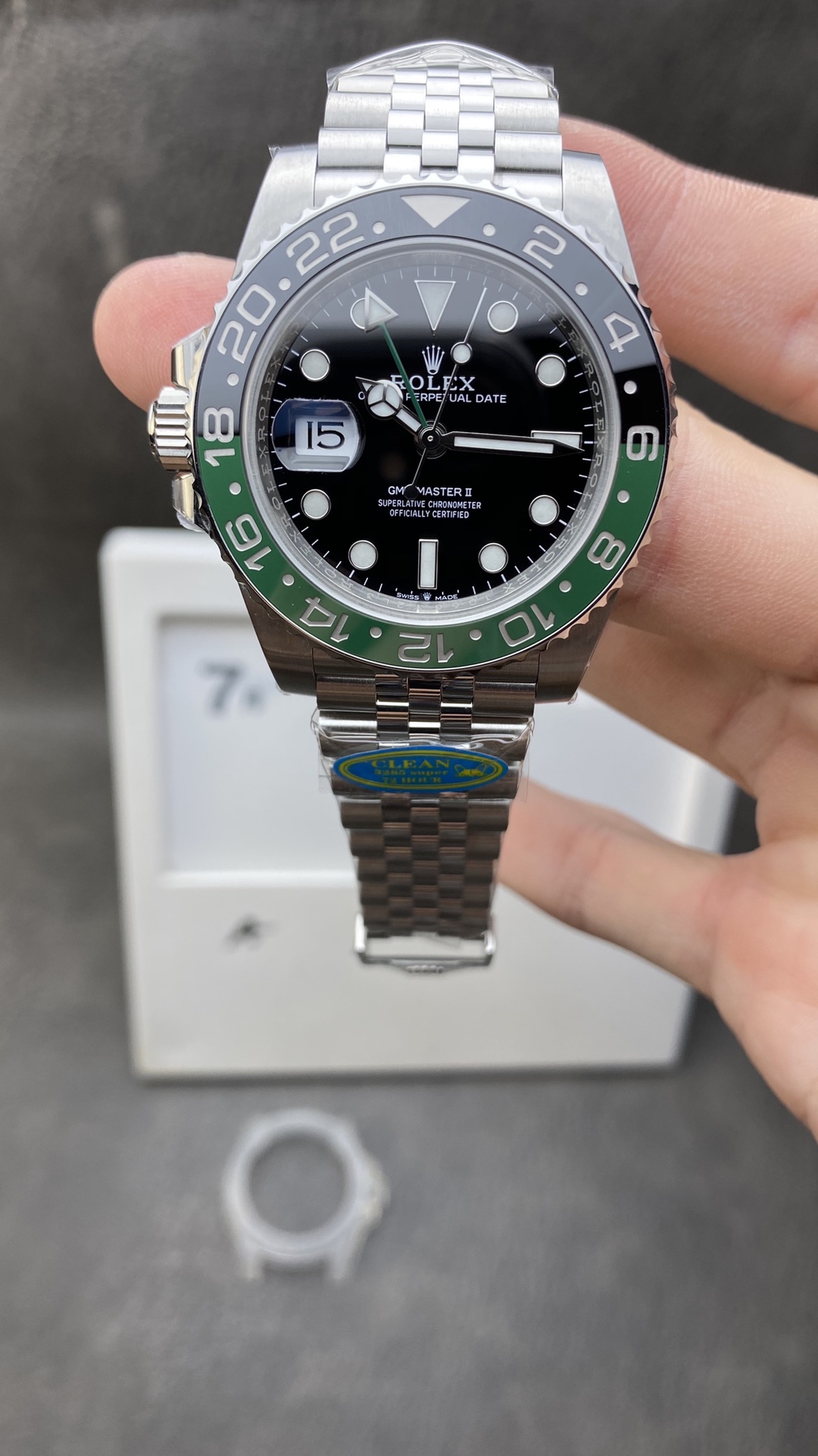 Clean Factory Rolex GMT Master II 126720VTNR Sprite Black Green Ceramic Beze Black Dial DD3285 Movement 904L Case Jubilee Bracelet CHS Clean Factory Rolex GMT Master II 126720VTNR Sprite Black Green Ceramic Beze Black Dial DD3285 Movement 904L Case Jubilee Bracelet CHS