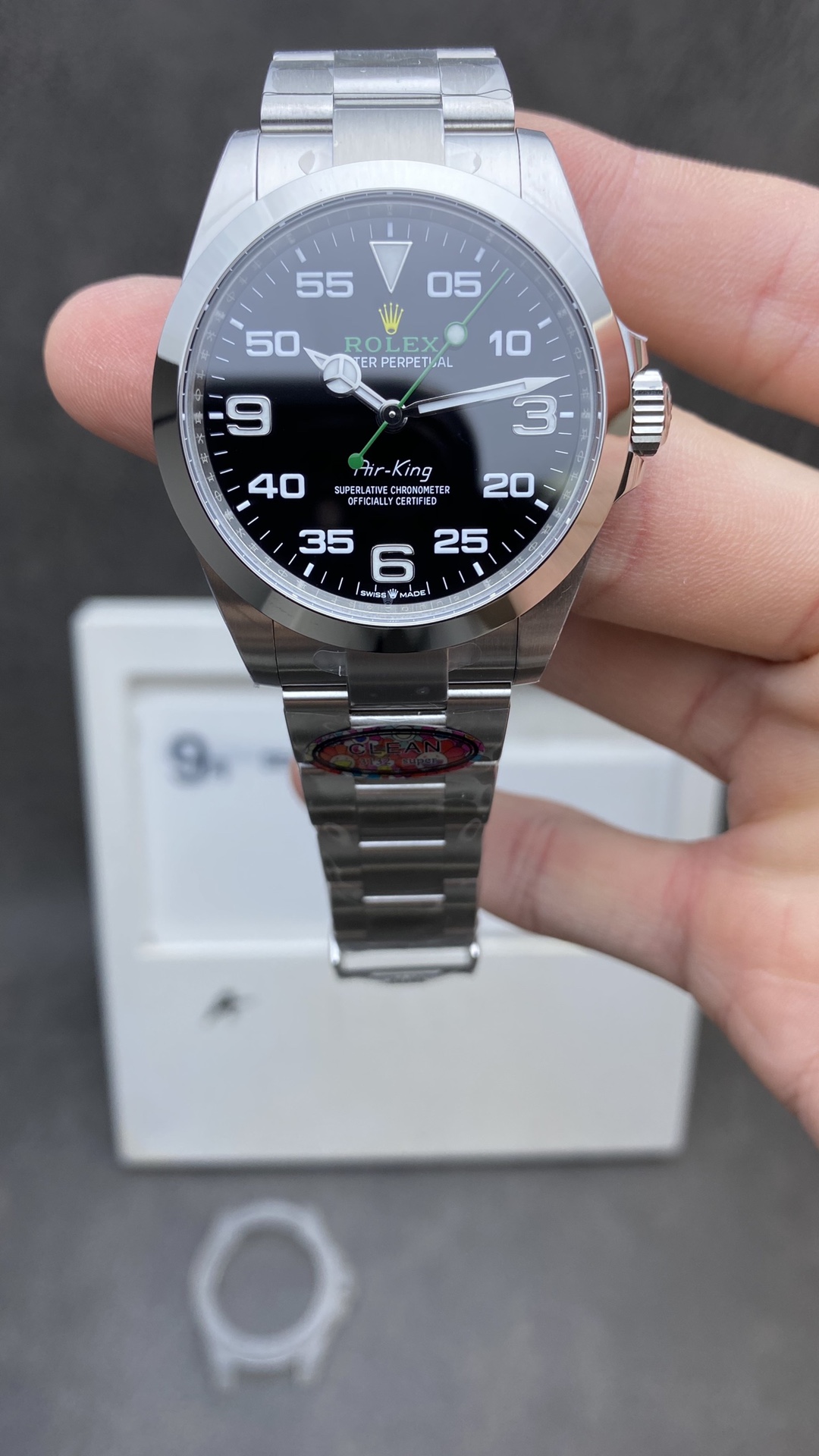 Clean Factory Watch Super Clone Rolex Air King 126900 Black Dial 904L Steel Case Bracelet VR3230 Movement Clean Factory Watch Super Clone Rolex Air King 126900 Black Dial 904L Steel Case Bracelet VR3230 Movement