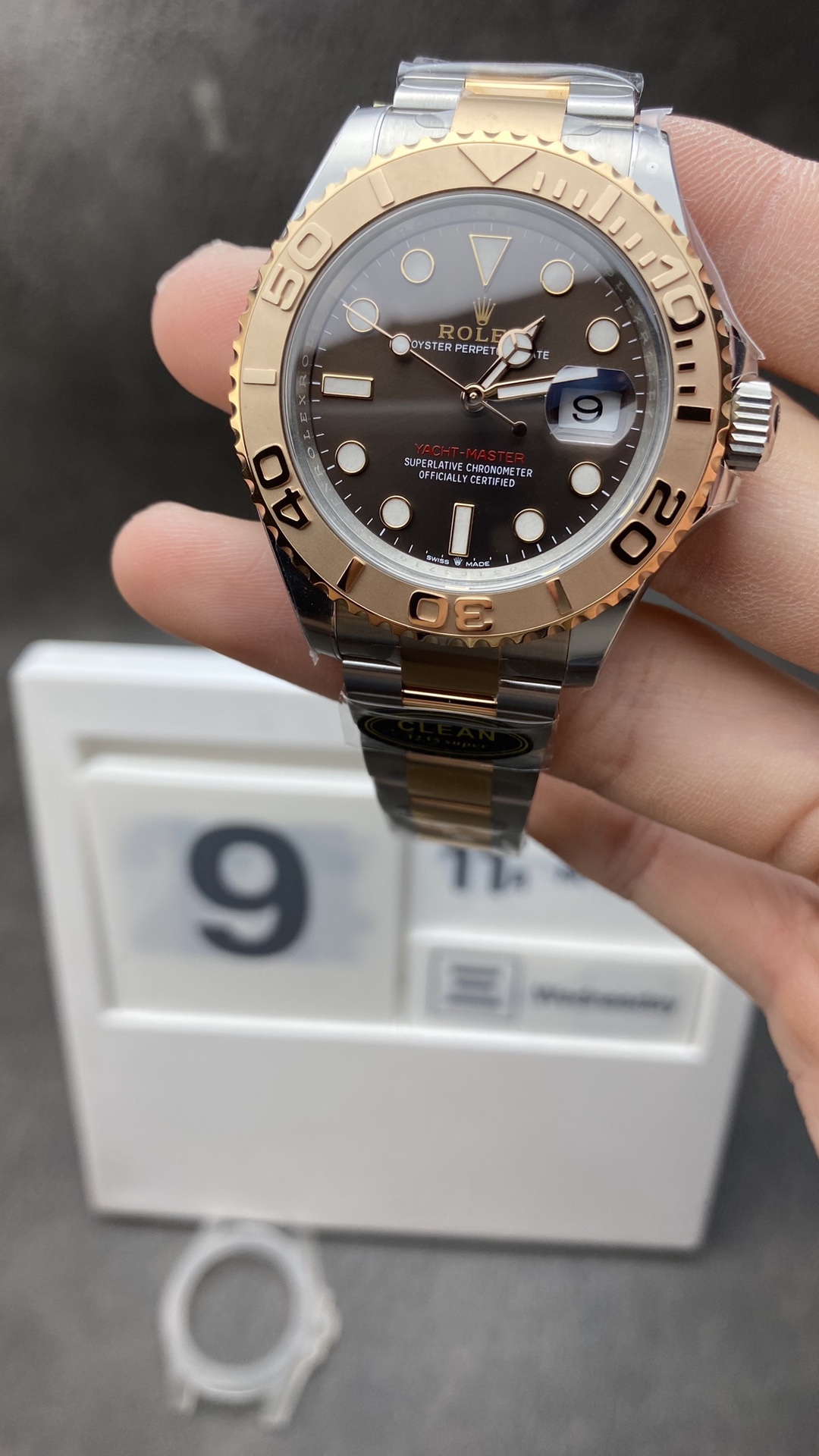 Clean Factory Watches Rolex Yacht Master 126621 904L Steel Brown Dial 3D Rose Gold Bezel Rose Gold Steel Two Tone Bracelet VR3235 Clean Factory Watches Rolex Yacht Master 126621 904L Steel Brown Dial 3D Rose Gold Bezel Rose Gold Steel Two Tone Bracelet VR3235