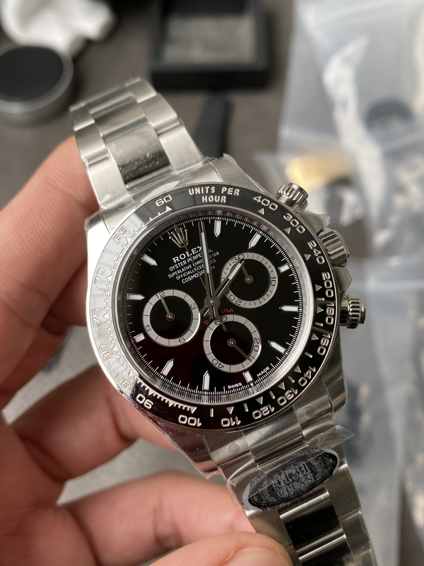 Clean Factory Watch CF Watches Rolex Daytona 126500LN Black Dial Black Cerachrom Bezel 904L Oystersteel SH4131 Movement 04 Clean Factory Watch CF Watches Rolex Daytona 126500LN Black Dial Black Cerachrom Bezel 904L Oystersteel SH4131 Movement 04