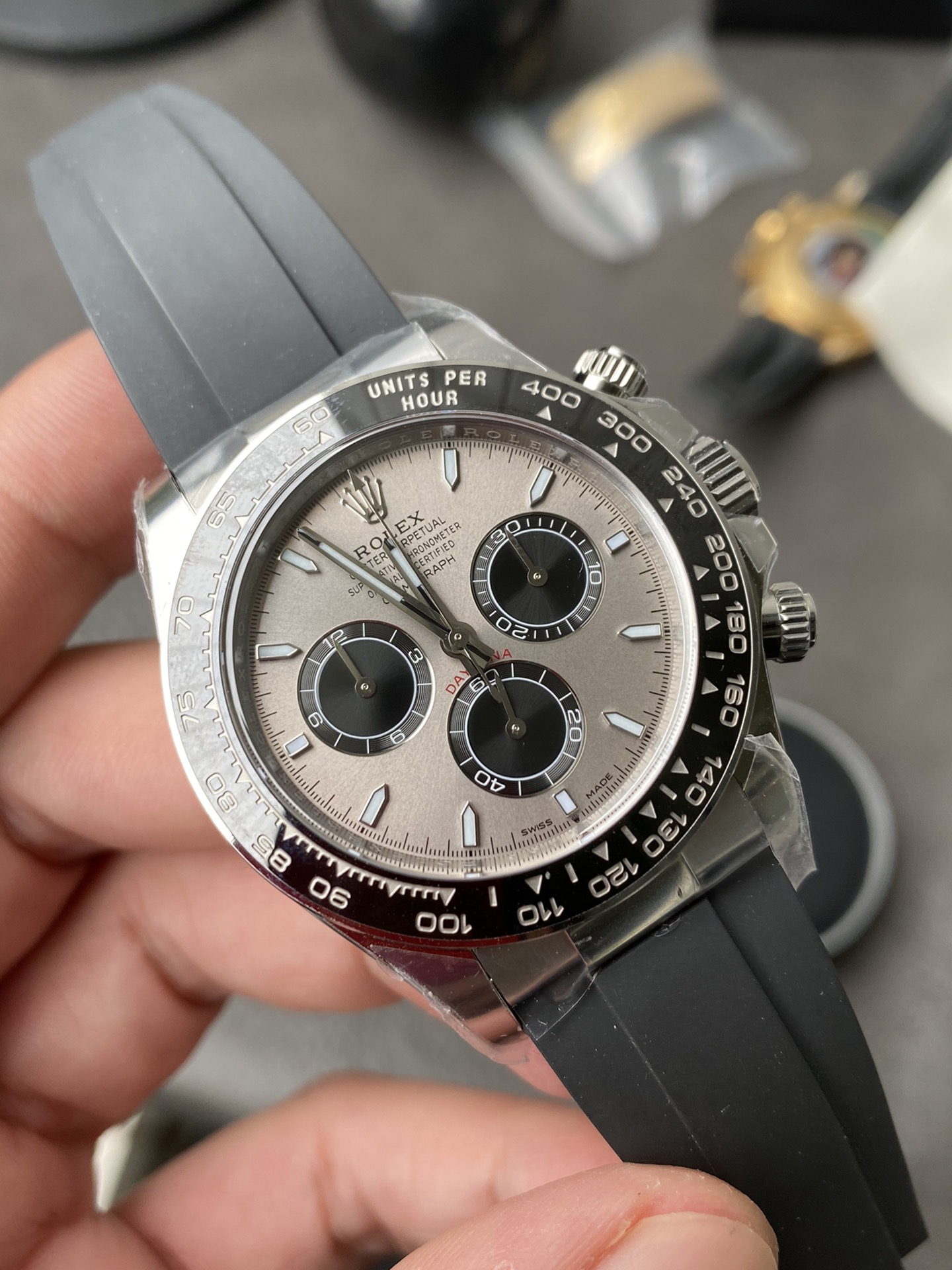Clean Factory Watch Rolex Daytona 126519 Grey Dial 904L Stainless Steel Oysterflex Strap SH4131 Movement 72 Hours Power Reserve 02 Clean Factory Watch Rolex Daytona 126519 Grey Dial 904L Stainless Steel Oysterflex Strap SH4131 Movement 72 Hours Power Reserve 02