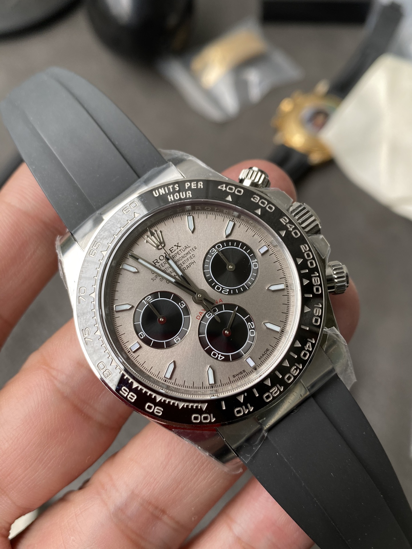 Clean Factory Watch Rolex Daytona 126519 Grey Dial 904L Stainless Steel Oysterflex Strap SH4131 Movement 72 Hours Power Reserve 03 Clean Factory Watch Rolex Daytona 126519 Grey Dial 904L Stainless Steel Oysterflex Strap SH4131 Movement 72 Hours Power Reserve 03