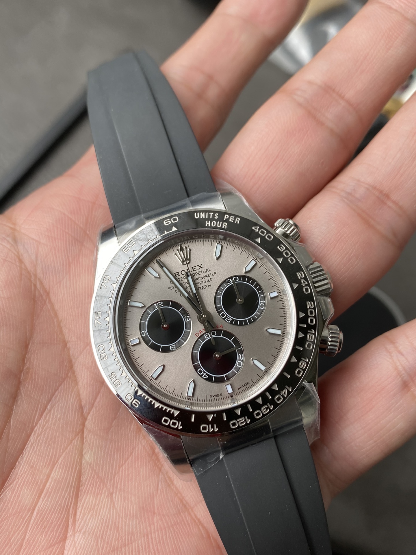 Clean Factory Watch Rolex Daytona 126519 Grey Dial 904L Stainless Steel Oysterflex Strap SH4131 Movement 72 Hours Power Reserve 04 Clean Factory Watch Rolex Daytona 126519 Grey Dial 904L Stainless Steel Oysterflex Strap SH4131 Movement 72 Hours Power Reserve 04