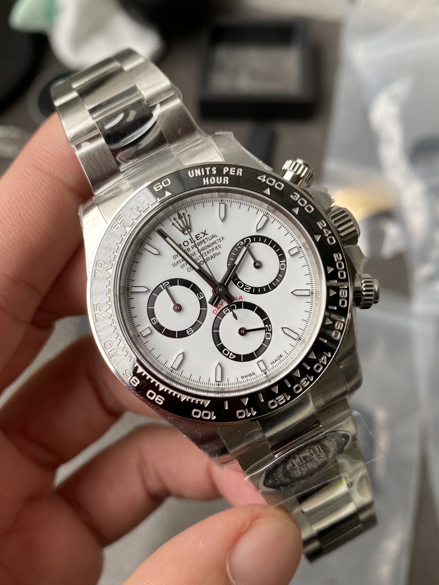 Clean Factory Watch Rolex Daytona Panda 126500LN White Dial Black Cerachrom Bezel 904L Oystersteel SH4131 Movement 03 Clean Factory Watch Rolex Daytona Panda 126500LN White Dial Black Cerachrom Bezel 904L Oystersteel SH4131 Movement 03