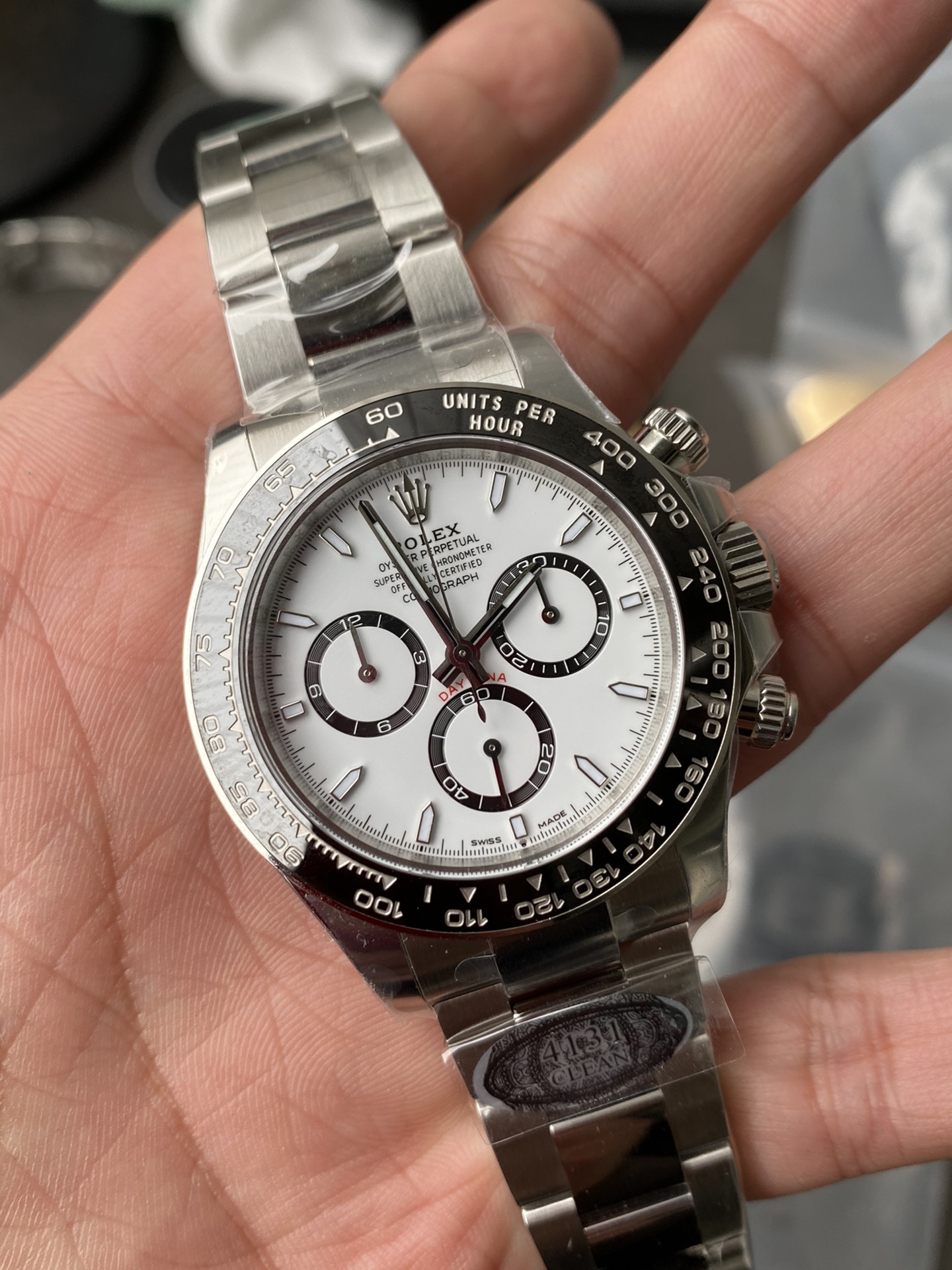 Clean Factory Watch Rolex Daytona Panda 126500LN White Dial Black Cerachrom Bezel 904L Oystersteel SH4131 Movement 04 Clean Factory Watch Rolex Daytona Panda 126500LN White Dial Black Cerachrom Bezel 904L Oystersteel SH4131 Movement 04