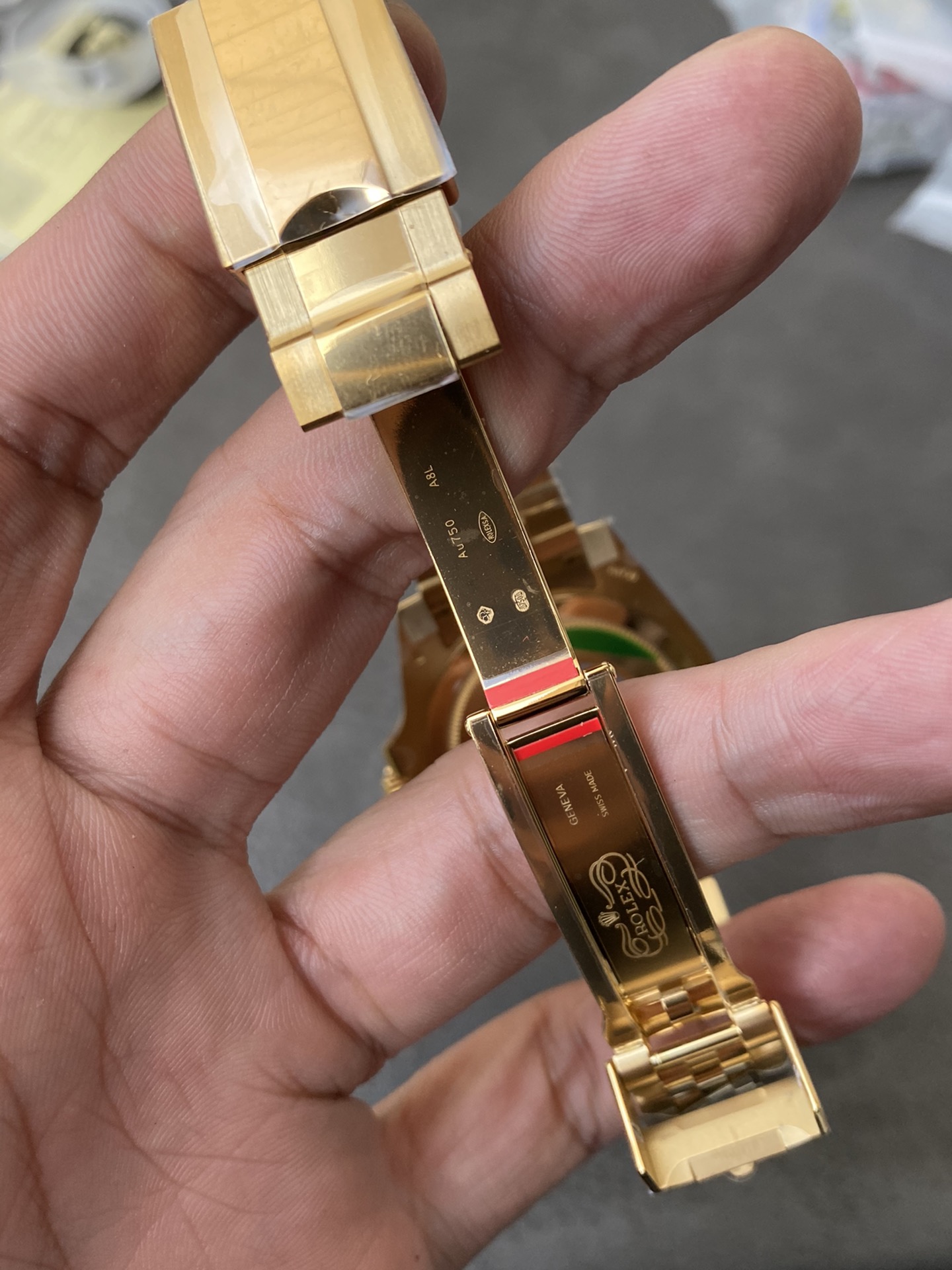 CF Rolex Clean Factory GMT Master II 126718GRNR Full Yellow Gold Black Grey Bezel Black Dial Jubilee Bracelet DD3285 Movement 09 CF Rolex Clean Factory GMT Master II 126718GRNR Full Yellow Gold Black Grey Bezel Black Dial Jubilee Bracelet DD3285 Movement 09