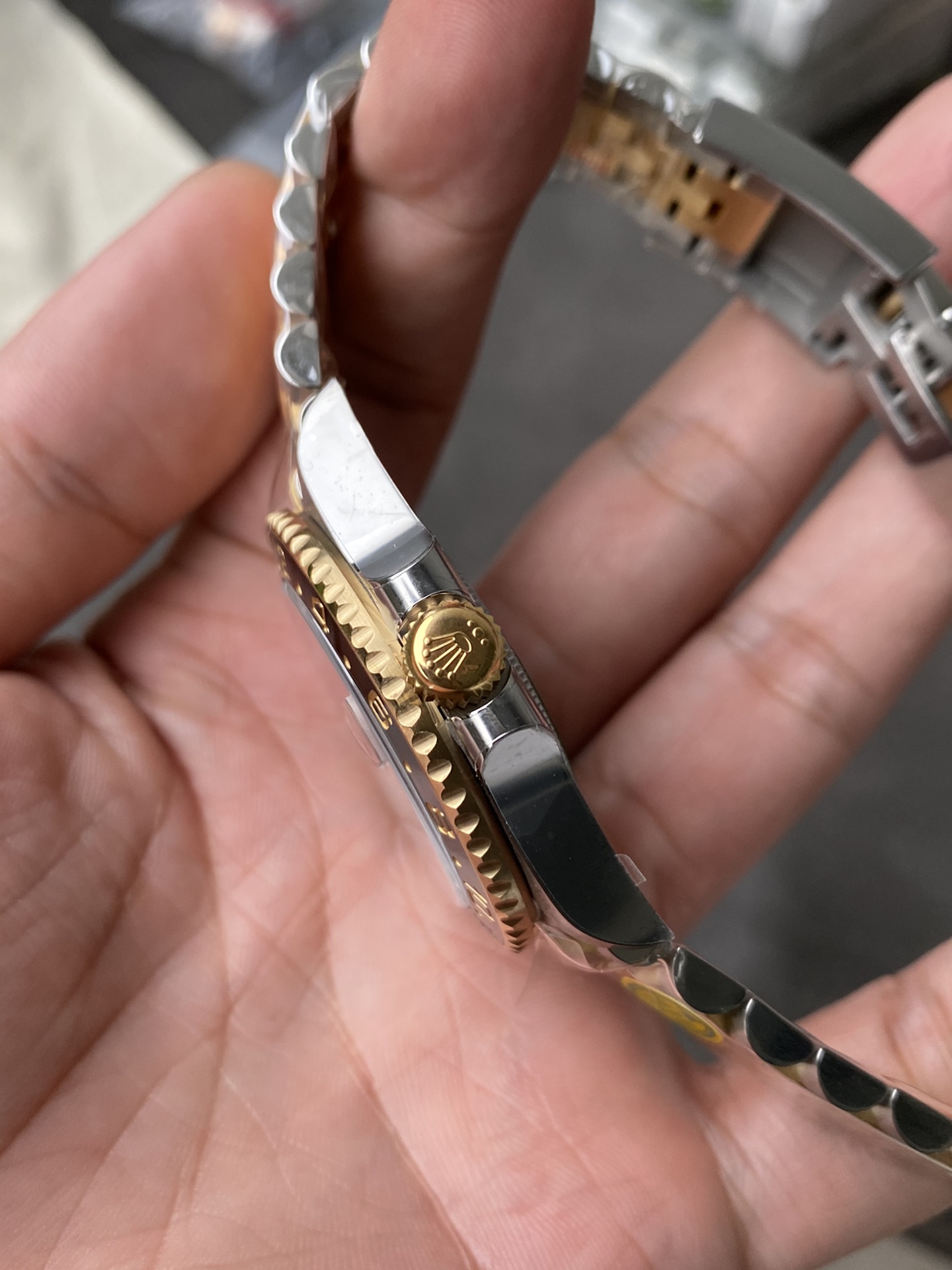 Victory Factory GMT Master II 126713GRNR Oystersteel and Yellow Gold Black and Grey Bezel Black Dial Jubilee Bracelet DD3285 Movement 05 Clean Factory GMT Master II 126713GRNR Oystersteel and Yellow Gold Black and Grey Bezel Black Dial Jubilee Bracelet DD3285 Movement 05