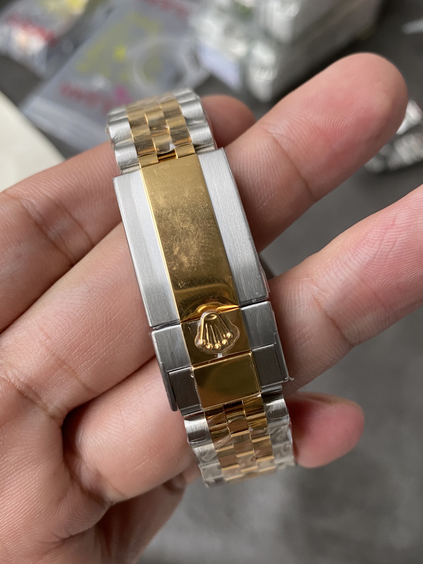 Victory Factory GMT Master II 126713GRNR Oystersteel and Yellow Gold Black and Grey Bezel Black Dial Jubilee Bracelet DD3285 Movement 08 Clean Factory GMT Master II 126713GRNR Oystersteel and Yellow Gold Black and Grey Bezel Black Dial Jubilee Bracelet DD3285 Movement 08