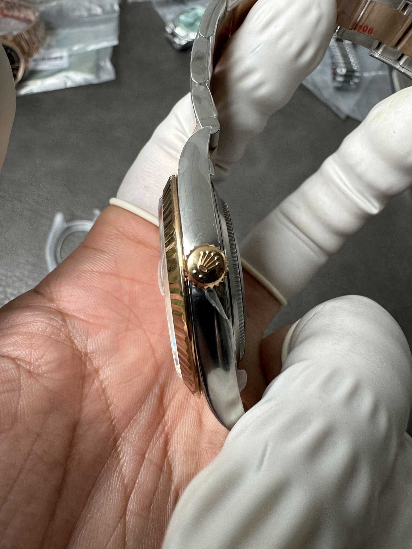 Clean Factory DateJust 41mm 126333 Champagne Dial with Diamond Markers Two Tone Bracelet VR3235 06 Clean Factory DateJust 41mm 126333 Champagne Dial with Diamond Markers Two Tone Bracelet VR3235 06