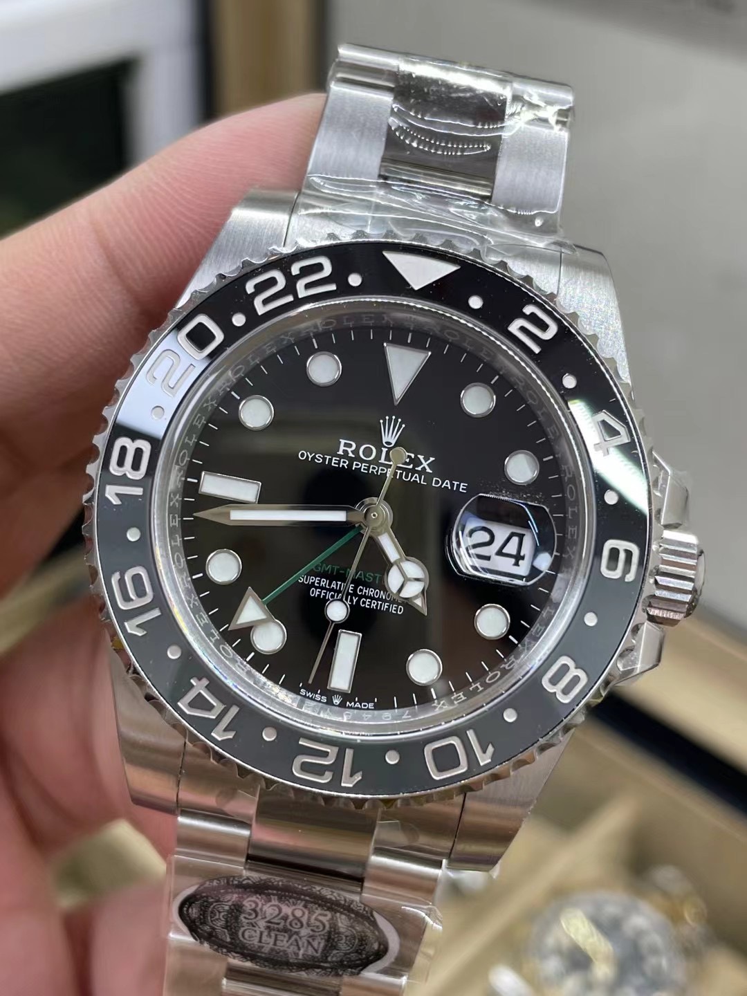 Clean Factory GMT Master II 126710GRNR Black Gray Ceramic Bezel 904L Oystersteel Oyster Strap DD3285 Movement 03 Clean Factory GMT Master II 126710GRNR Black Gray Ceramic Bezel 904L Oystersteel Oyster Strap DD3285 Movement 03