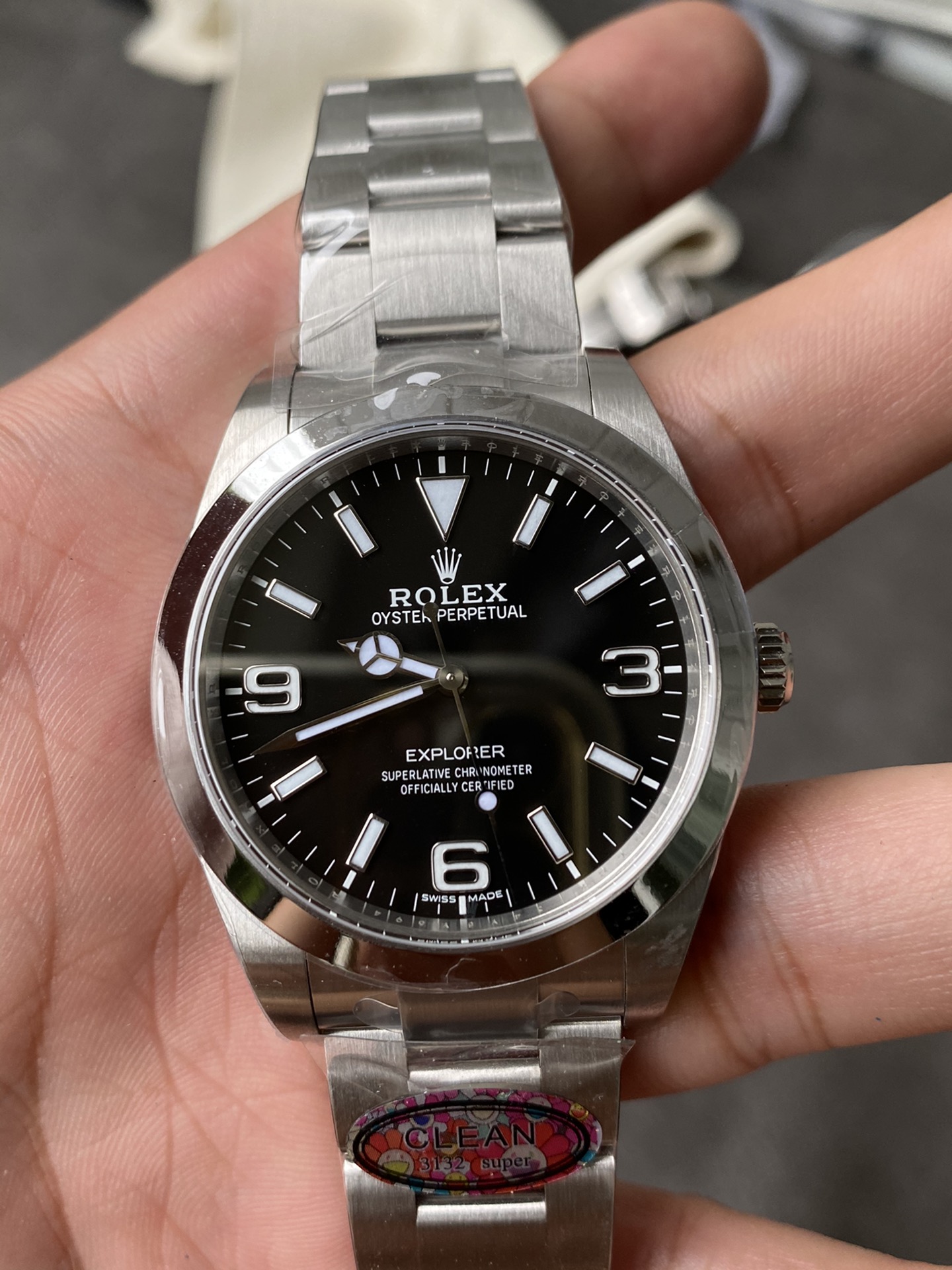 Clean Factory Watch Rolex Explorer 214270 39mm Black Dial 904L OysterSteel Case Oyster Bracelet VR3132 Movement 02 Clean Factory Watch Rolex Explorer 214270 39mm Black Dial 904L OysterSteel Case Oyster Bracelet VR3132 Movement 02