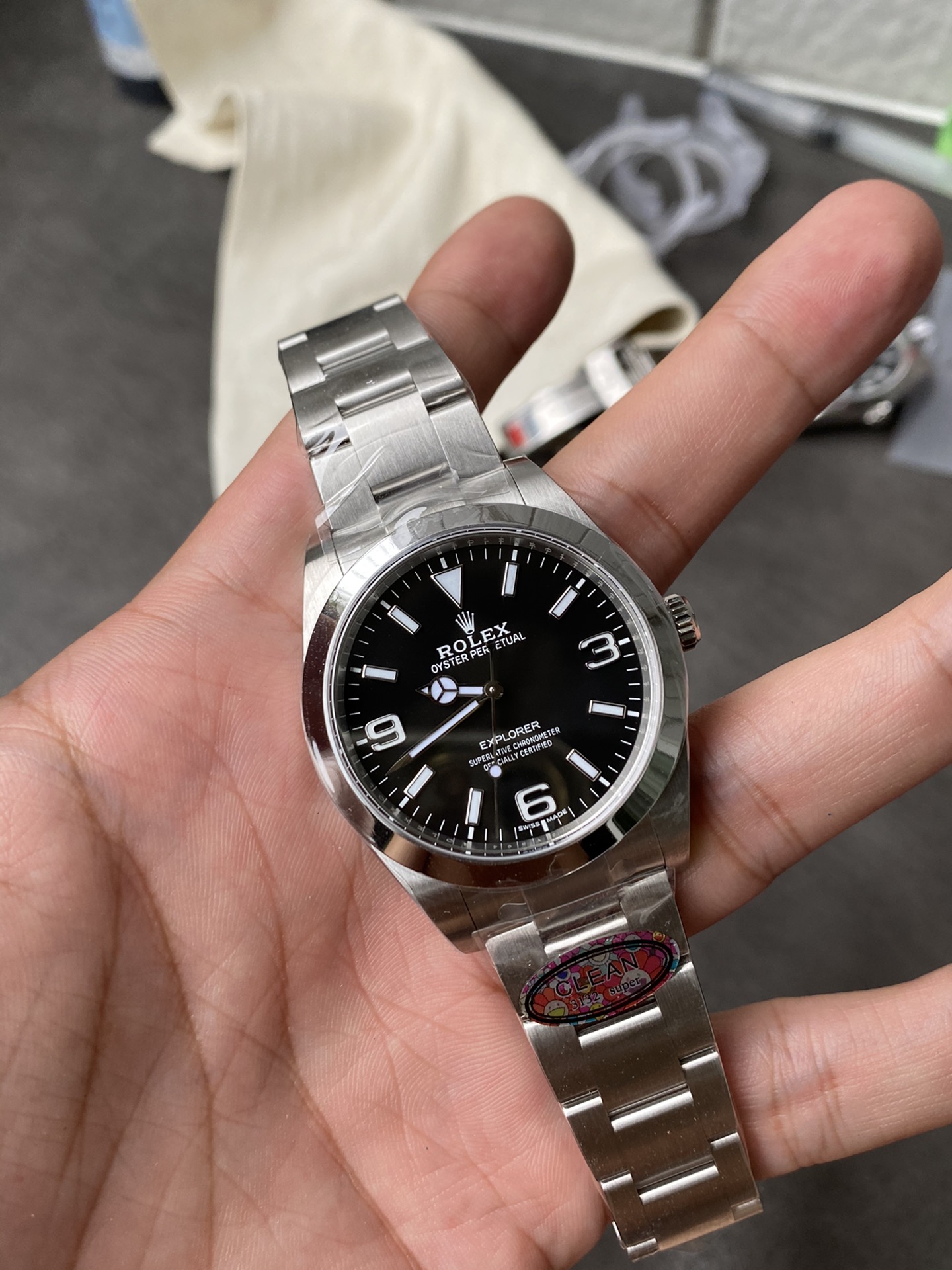 Clean Factory Watch Rolex Explorer 214270 39mm Black Dial 904L OysterSteel Case Oyster Bracelet VR3132 Movement 04 Clean Factory Watch Rolex Explorer 214270 39mm Black Dial 904L OysterSteel Case Oyster Bracelet VR3132 Movement 04