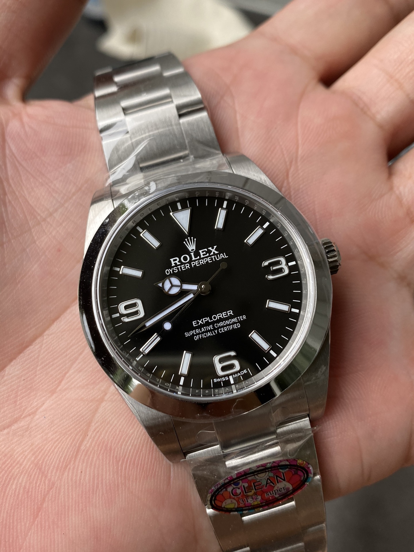 Clean Factory Watch Rolex Explorer 214270 39mm Black Dial 904L OysterSteel Case Oyster Bracelet VR3132 Movement 05 Clean Factory Watch Rolex Explorer 214270 39mm Black Dial 904L OysterSteel Case Oyster Bracelet VR3132 Movement 05