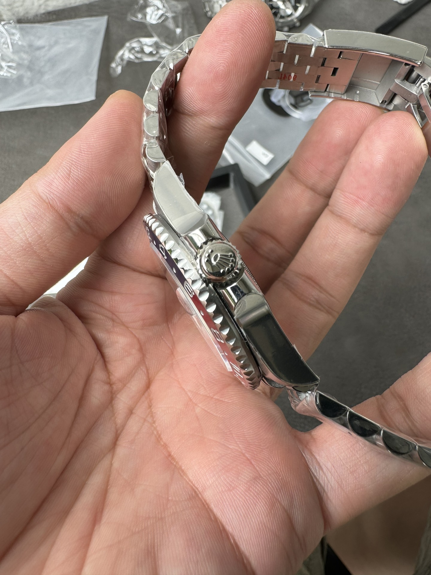 Clean Factory Watches GMT Master II 126719 BLRO Blue Red Ceramic Bezel Meteorite Dial Deep Sapphire Crystal DD3285 07 Clean Factory Watches GMT Master II 126719 BLRO Blue Red Ceramic Bezel Meteorite Dial Deep Sapphire Crystal DD3285 07