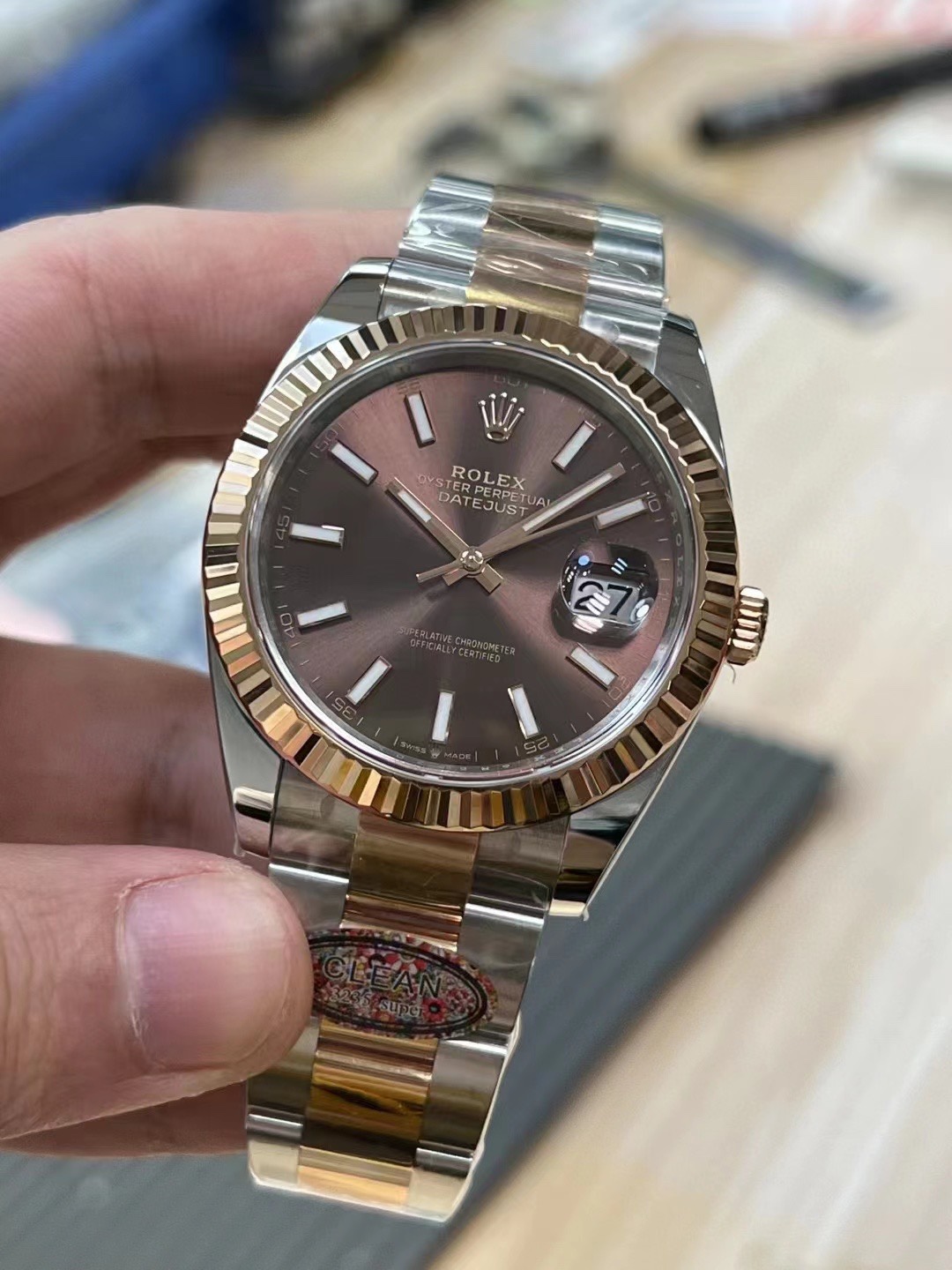 Clean Factory Watches Rolex DateJust 41mm 126331 0001 Rose Gold Bezel Chocolate Dial Oyster Bracelet 3235 Movement 03 Clean Factory Watches Rolex DateJust 41mm 126331 0001 Rose Gold Bezel Chocolate Dial Oyster Bracelet 3235 Movement 03