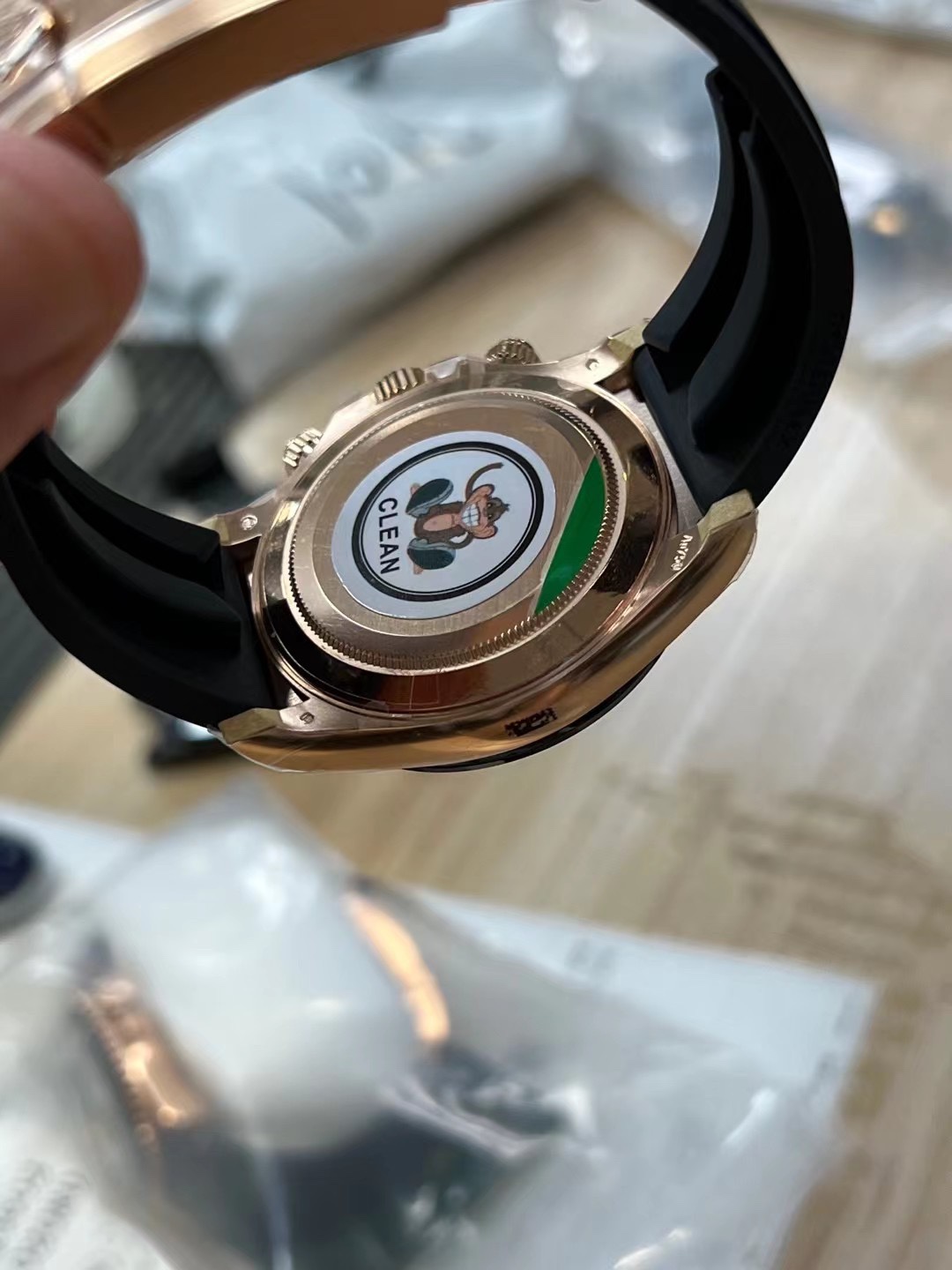 Clean Factory Daytona 116515 Rose Gold Case Black Ceramic Bezel Sundust Dial Black Sub Dial Oysterflex Strap DD4130 Movement 08 Clean Factory Daytona 116515 Rose Gold Case Black Ceramic Bezel Sundust Dial Black Sub Dial Oysterflex Strap DD4130 Movement 08