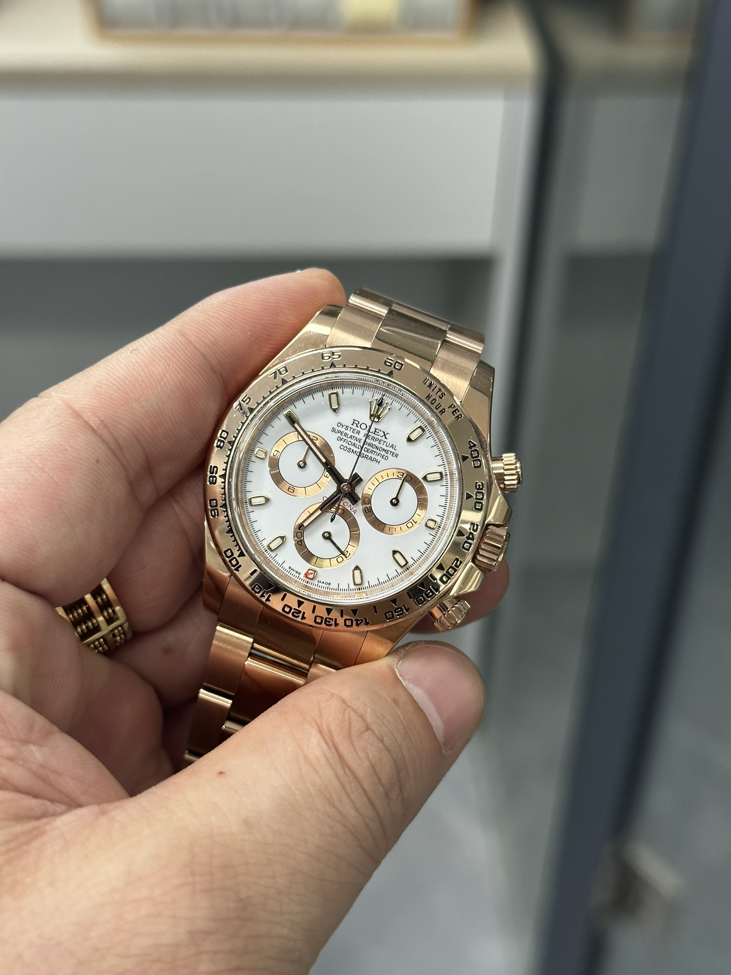 Clean Factory Daytona M116505 0010 Rose Gold Case Bracelet White Dail DanDong Superclone 4130 Movement 03 Clean Factory Daytona M116505 0010 Rose Gold Case Bracelet White Dail DanDong Superclone 4130 Movement 03