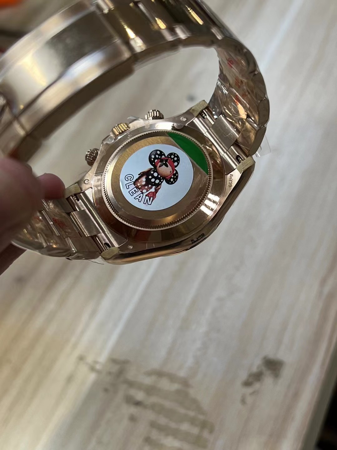 Clean Factory Rolex Daytona 116505 Full Rose Gold Case Bracelet Rose Gold Dial with Diamonds Markers DD4130 Movement 05 Clean Factory Rolex Daytona 116505 Full Rose Gold Case Bracelet Rose Gold Dial with Diamonds Markers DD4130 Movement 05