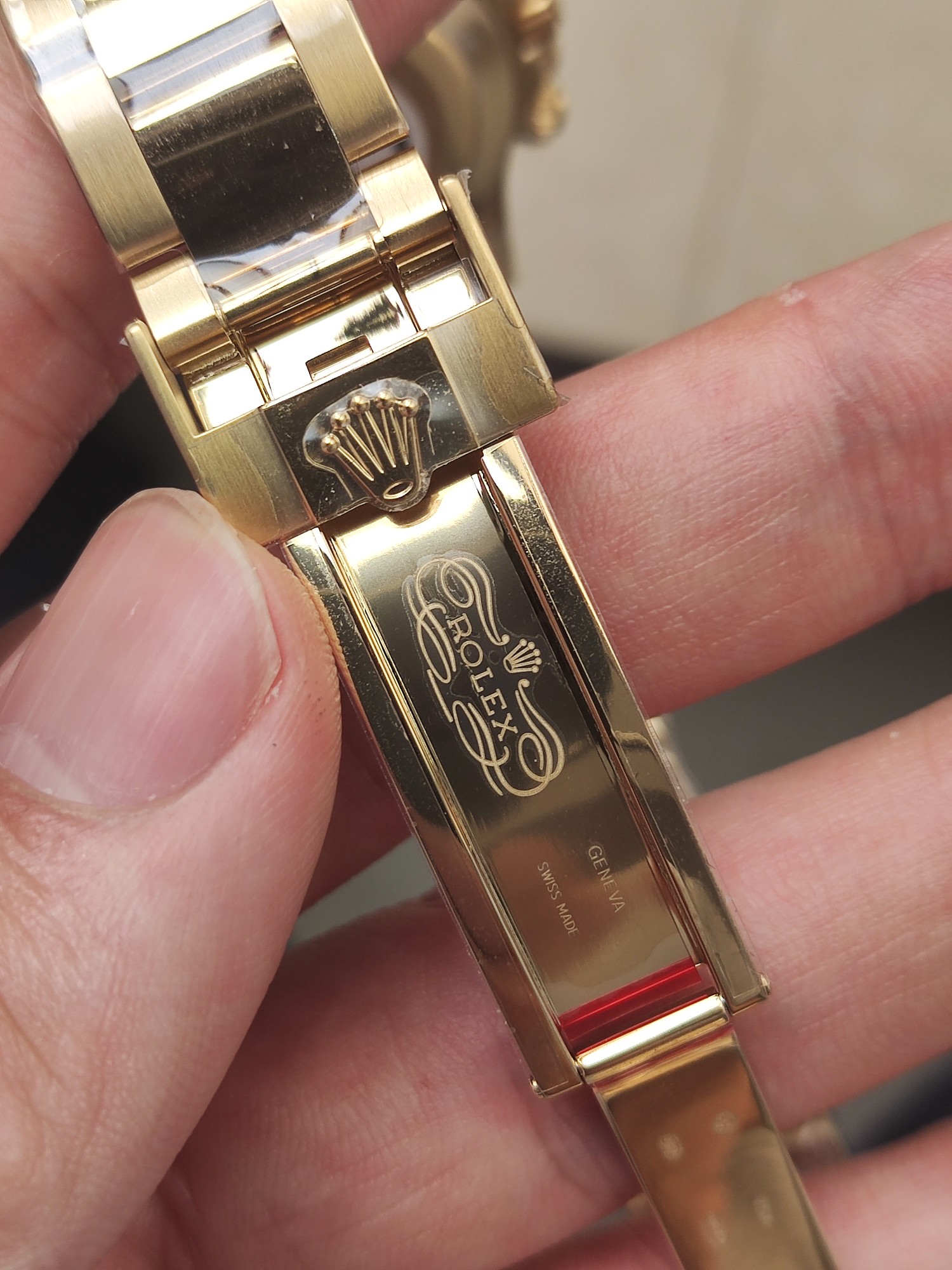 Clena Factory Rolex Daytona 116508 Yellow Gold Case Bracelet DD4130 Movement Black Dial Diamond Markers 07 Clena Factory Rolex Daytona 116508 Yellow Gold Case Bracelet DD4130 Movement Black Dial Diamond Markers 07